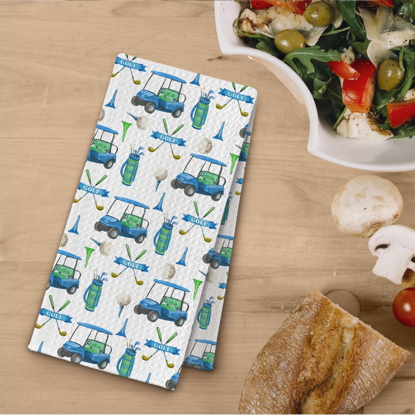 Golfer Gifts Kitchen Towels, Golf Lover Gifts for Women Men Dish Tea Towels for Kitchen Decor, Golfing Gift Decorative Hand Towel for Bathroom, 16x24 Inches