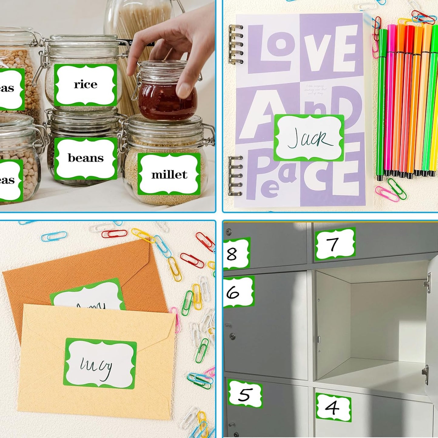 St. Patrick's Day Name Tags,2"x 3" Green Name Tag Stickers 200 Pcs Adhesive Name Stickers Name Badges Labels for School, Office, Home, Party, Conferences