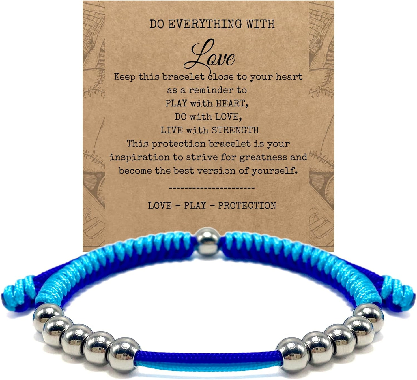 LAMIBEE Golf Stainless Steel 10 Bead Score Counter Bracelet, Golf Stroke Count Bracelet, Resizable Easy to Adjust Golf Round Scoring Tracker, Durable Stylish Golf Accessory