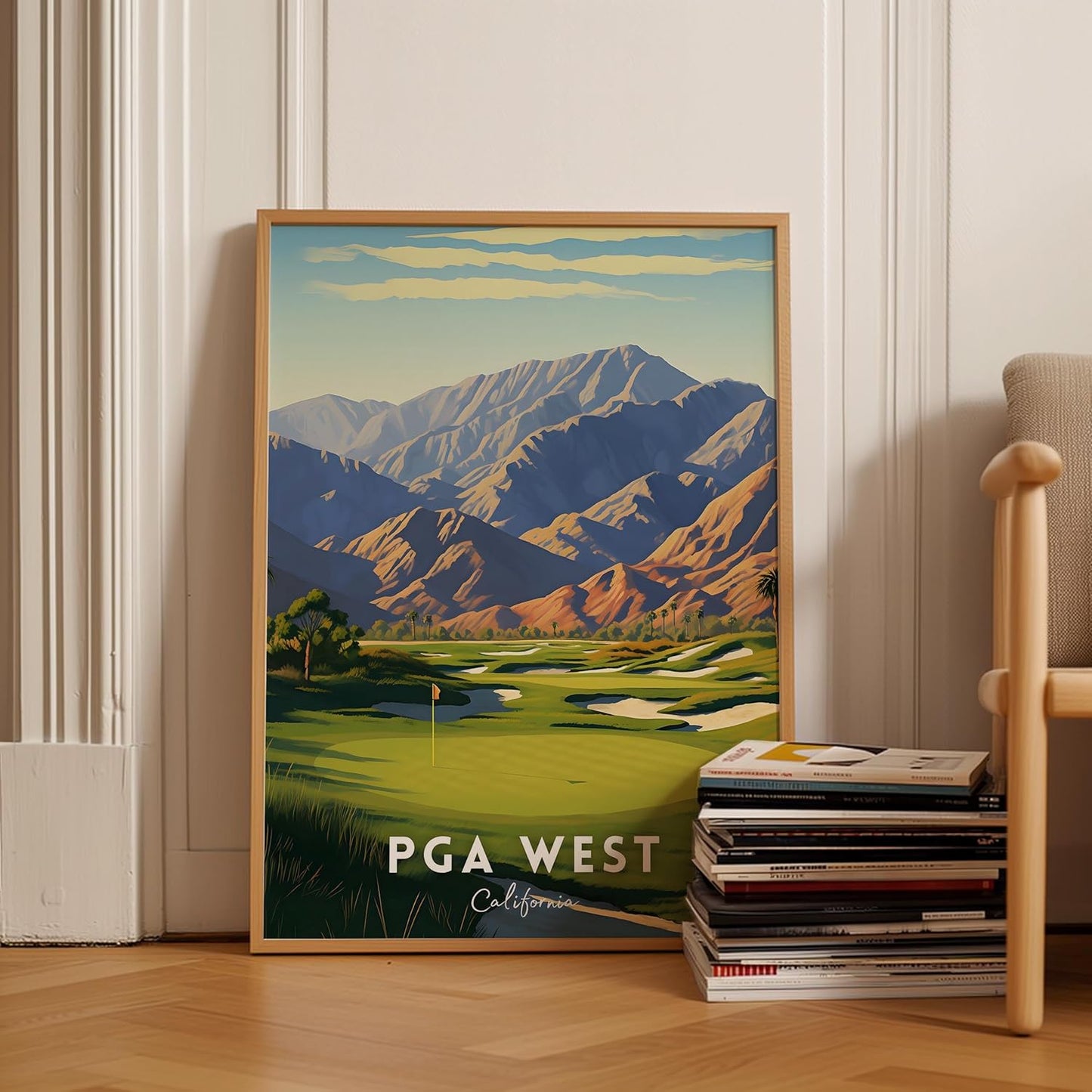 Golf Course Premium Giclee Fine Art Prints - Augusta, Pebble Beach, Pinehurst, Golf Course Posters, Golf Wall Art, Aesthetic Poster for Home Office Decor, Ready to Frame