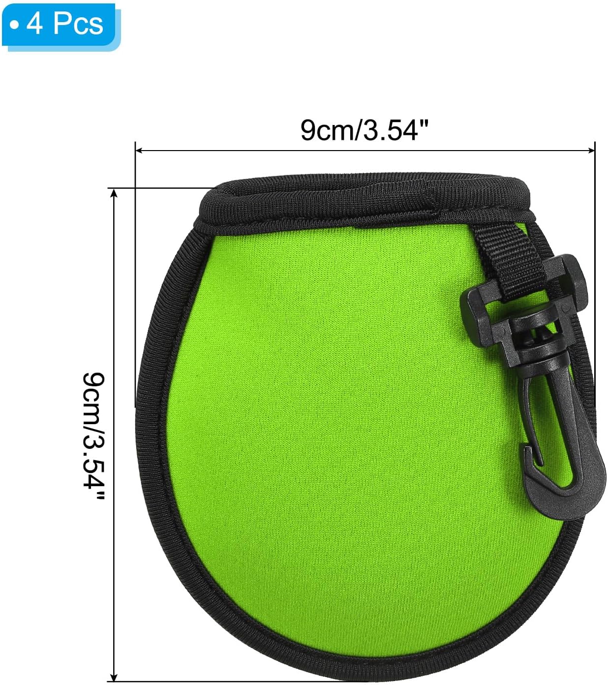 PATIKIL Golf Ball Washer Pouch, Portable Golf Balls Cleaner Pocket Bag with Hanging Clip for Men Golf