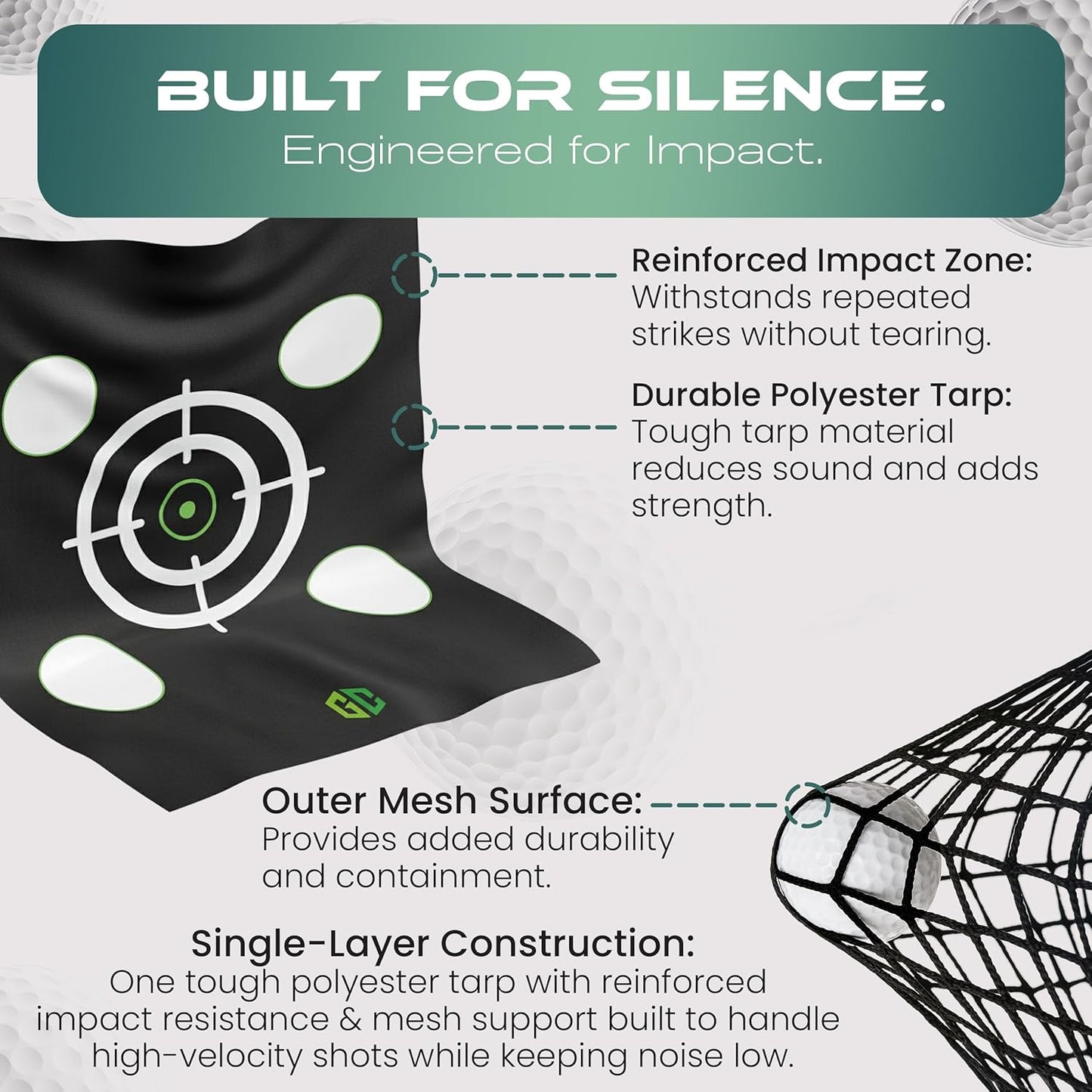 GrdnCare Heavy-Duty Golf Hitting Net