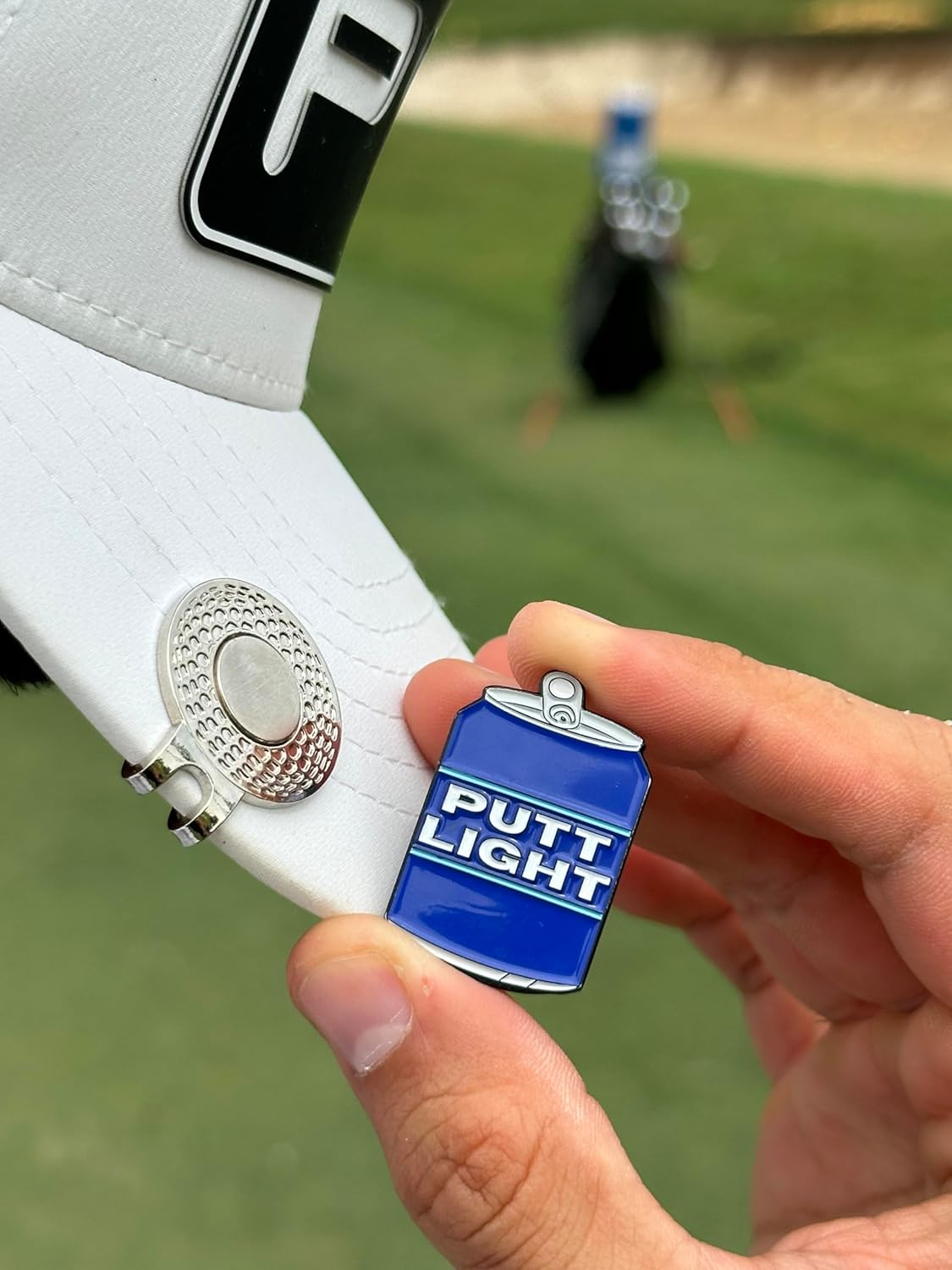 wolph putt Light Golf Ball Marker Hat Clip – Magnetic & Durable Golf Accessories for Men Women – Funny Golf Gifts to Elevate & Personalize Your Game.