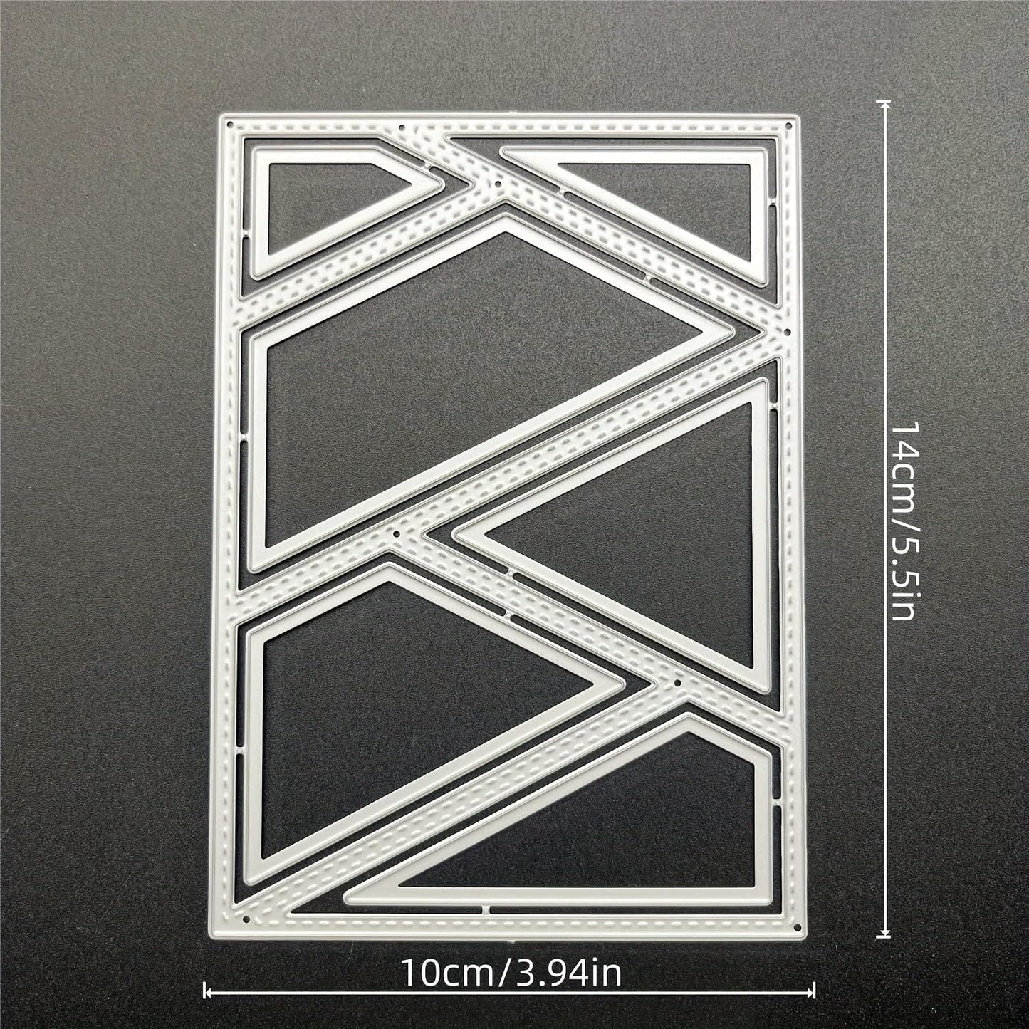 Metal Cutting Die for Scrapbooking - Cut Stencils for DIY Scrapbook Photo Album Decorative Paper Card, Card Making Supplies & Crafting Die Cut (Irregular Background Box 5.5 x 3.9 in)