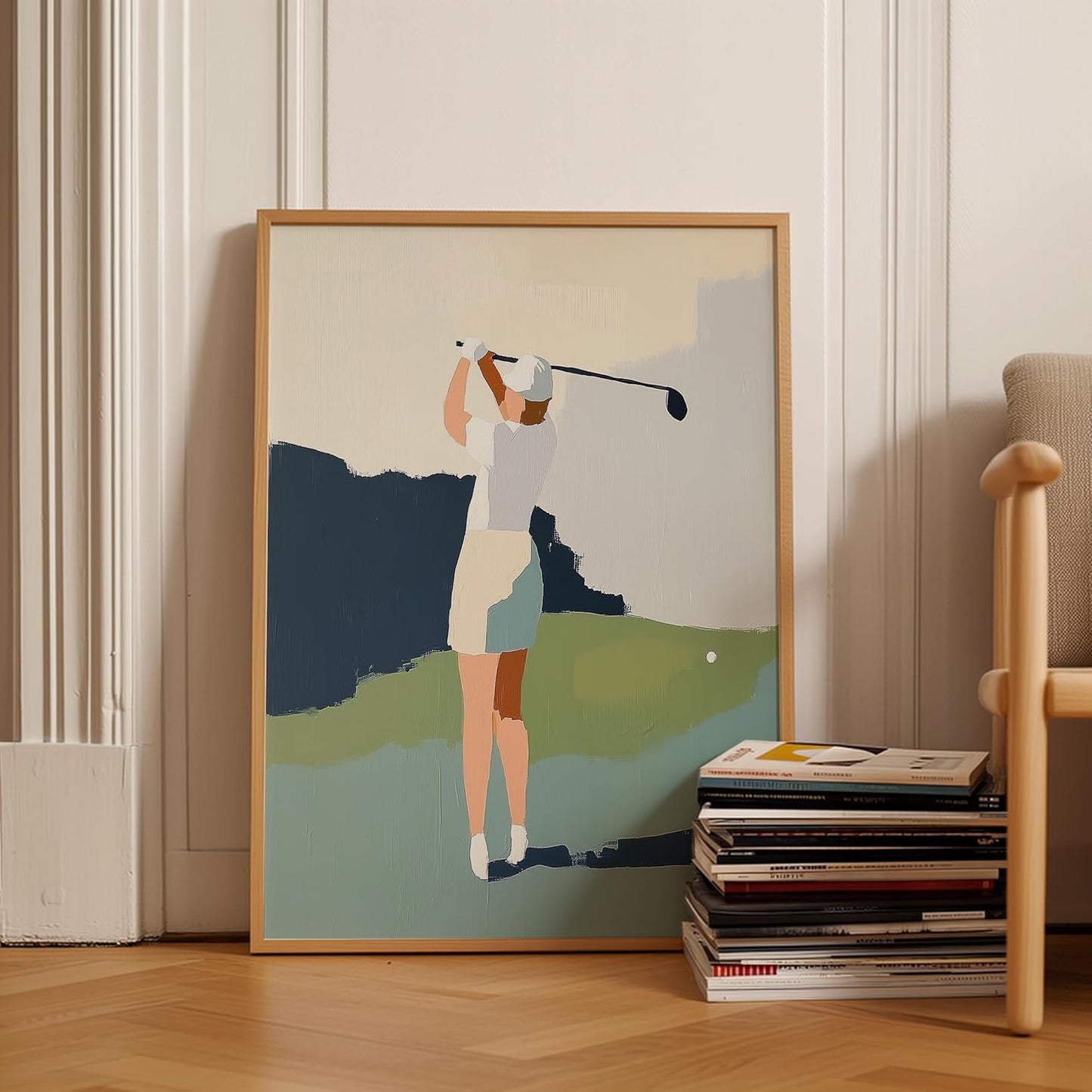 Golf Impressionist Art Print Posters - Premium Giclee Fine Art Prints - Sporty and Sophisticated Home Decor Posters, Golfer Art Prints for Home and Office Decor - Vintage Aesthetic, Ready to Frame