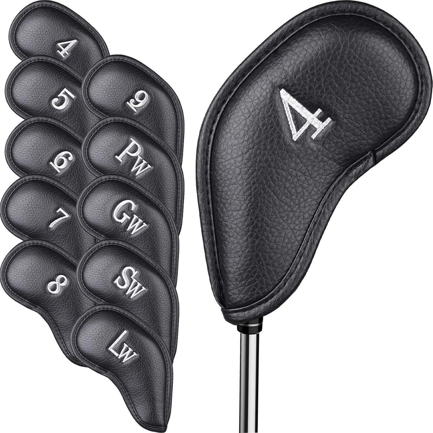 Craftsman Golf Magnetic Iron Headcovers Protective Cover with Large No. Available for Customize Name