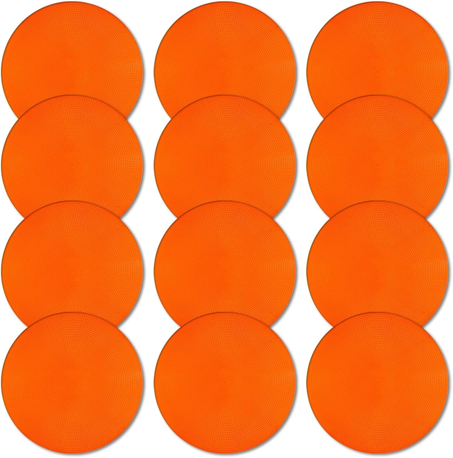 Poly Spot Markers 9 inch Non-Slip Rubber Agility Markers Flat Field Cones Floor Dots for Football, Soccer, Basketball Training Markers, School Activities, Exercise Drills, Social Distancing