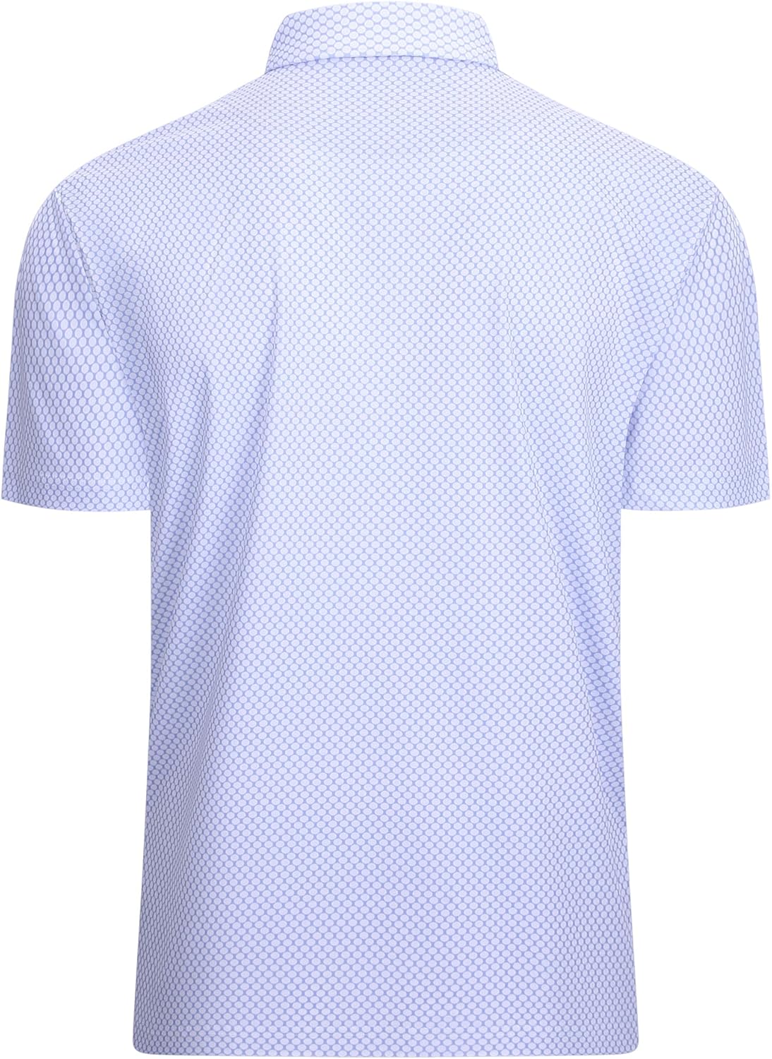 Alex Vando Mens Golf Shirt Moisture Wicking Classic Print Golf Shirts for Men