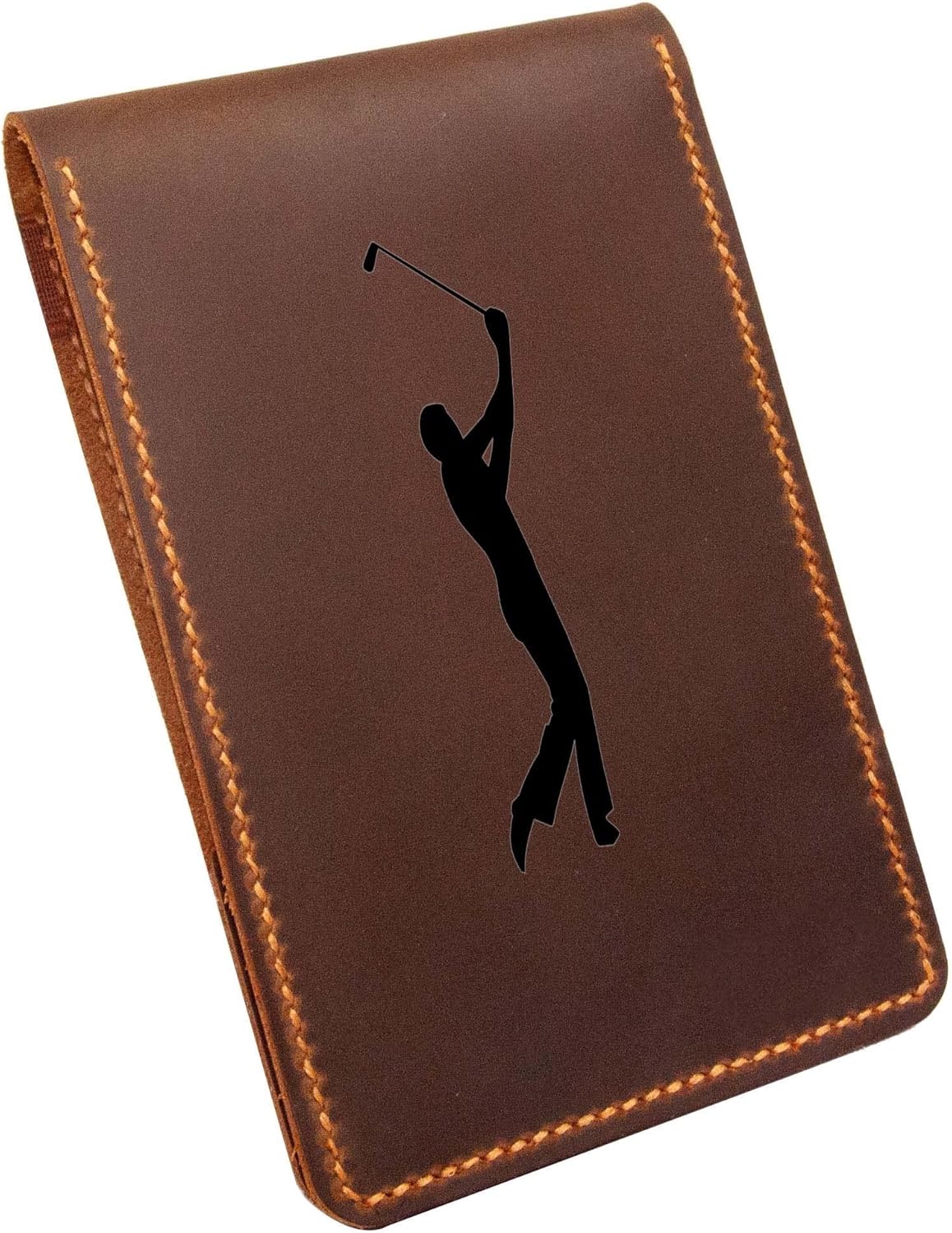 Leather Golf Scorecard & Yardage Book Holder, Personalized Golf Gift, Yardage Book Holder, Gifts for Dad, Gifts for Golfers (Pattern #6)