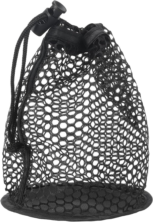 Golf Ball Storage Bag Nylon Mesh Golf Pouch with Adjustable Drawstring Closure for Outdoor Sports Supplies