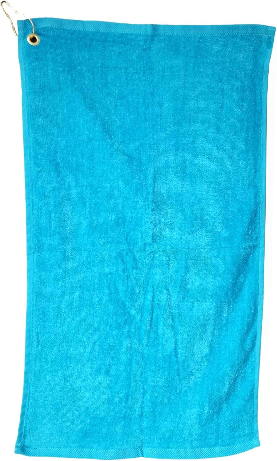 Cotton Golf Bag Towel with Clip (Turquoise)