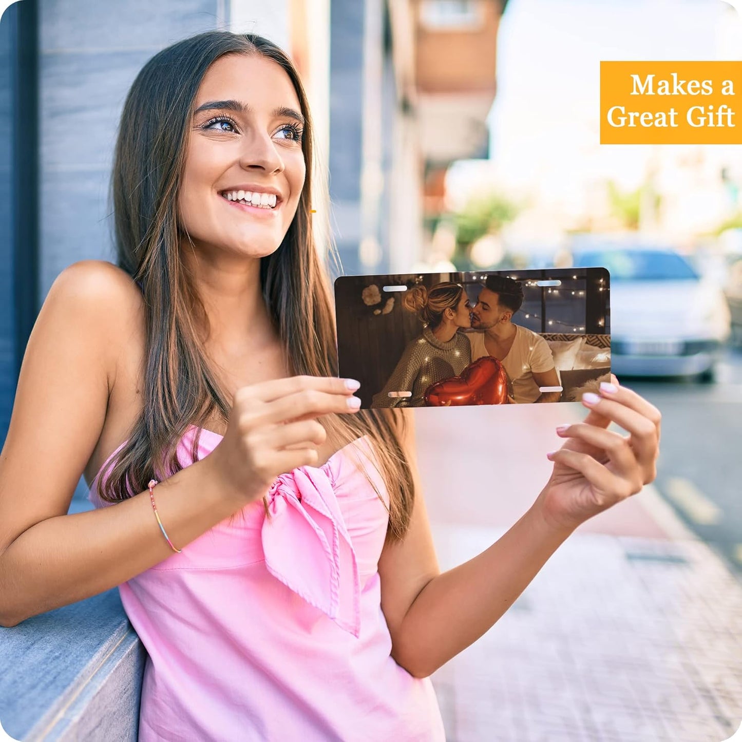 Custom License Plate Personalized License Plates for Front of Car Customized Your Text Image Photo Logo License Plate Car Tag Suitable for Truck Bar Cafe Door Plate Auto Accessories 6 x 12 Inch