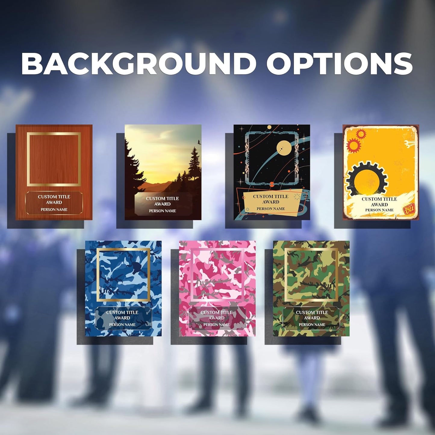 Personalized Acrylic Trophy Award for Activities I Custom Trophy Plaque I Customizable Awards and Trophies I Customize Your Employee Appreciation Gifts I Wide 8"x 10" Height (Vertical EA With Photo)