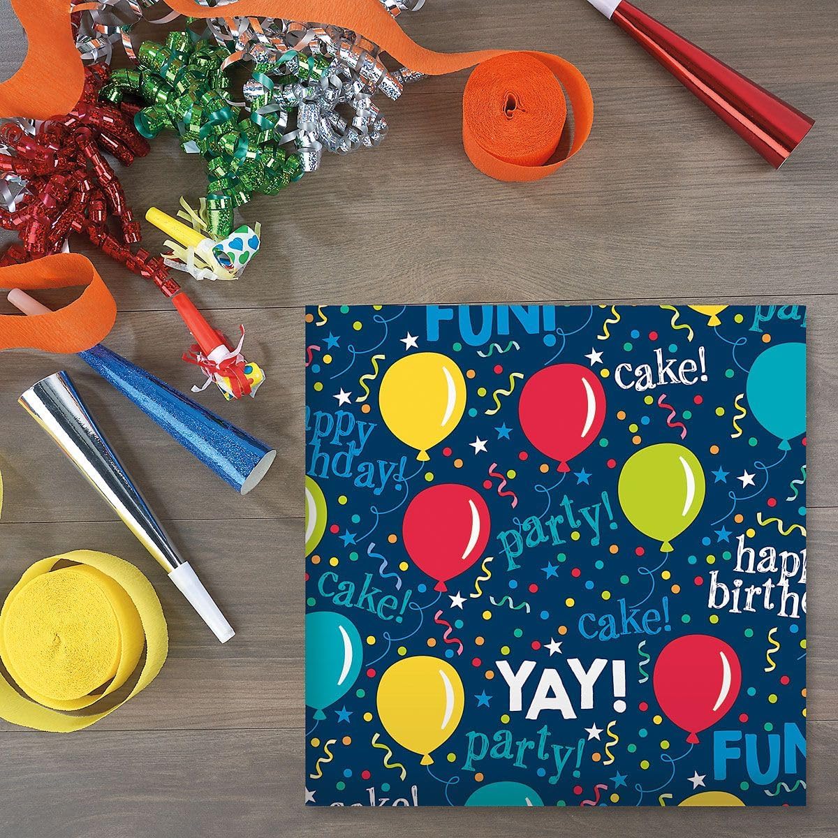 Current It's My Party Jumbo Rolled Gift Wrap - Premium Semi-Gloss 23-Inch x 32-Foot Wrapping Paper Roll, 61 Square Feet Total