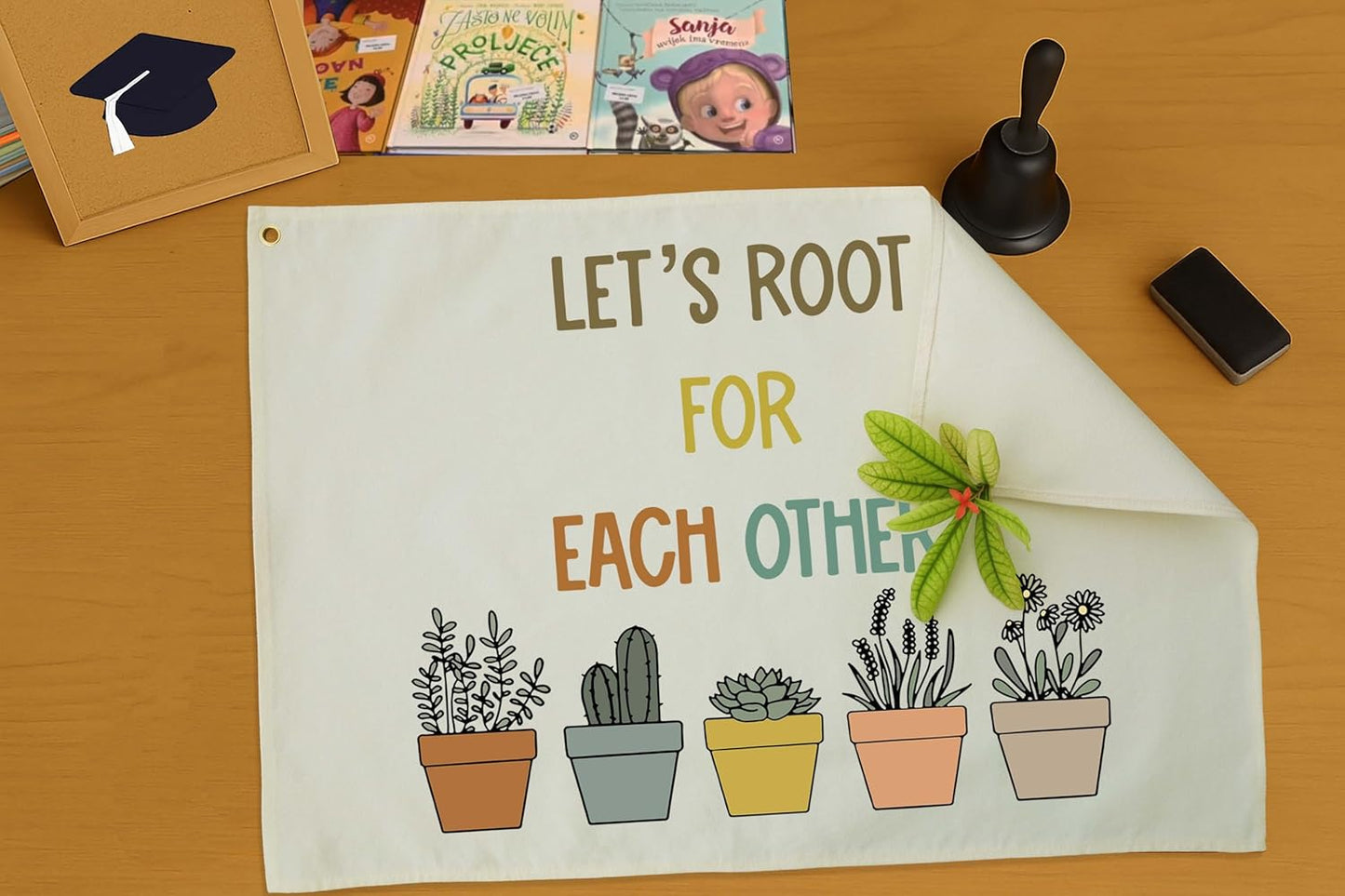 Classroom Decor-Classroom Poster-Child Art-Nursery Sign-Hanging Rectangle Banner Flag Wall Decor-Mental Health-Positive Affirmation Growth Quote-Christmas Gift-Let's Root for Each Other-28.5"L×20"W