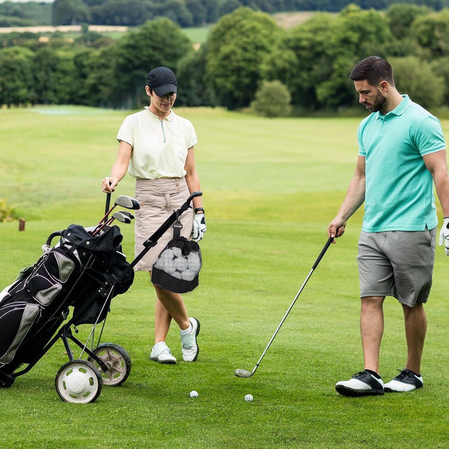 3 Golf Ball Bag, Golf Bag Organizer Golfs Ball Pouch Balls Storage Bags Nylon Mesh Bags Sports Drawstring Pouch for Small Balls Organizer Pings Pong Storage for Baseball Tennis Toys Gadgets