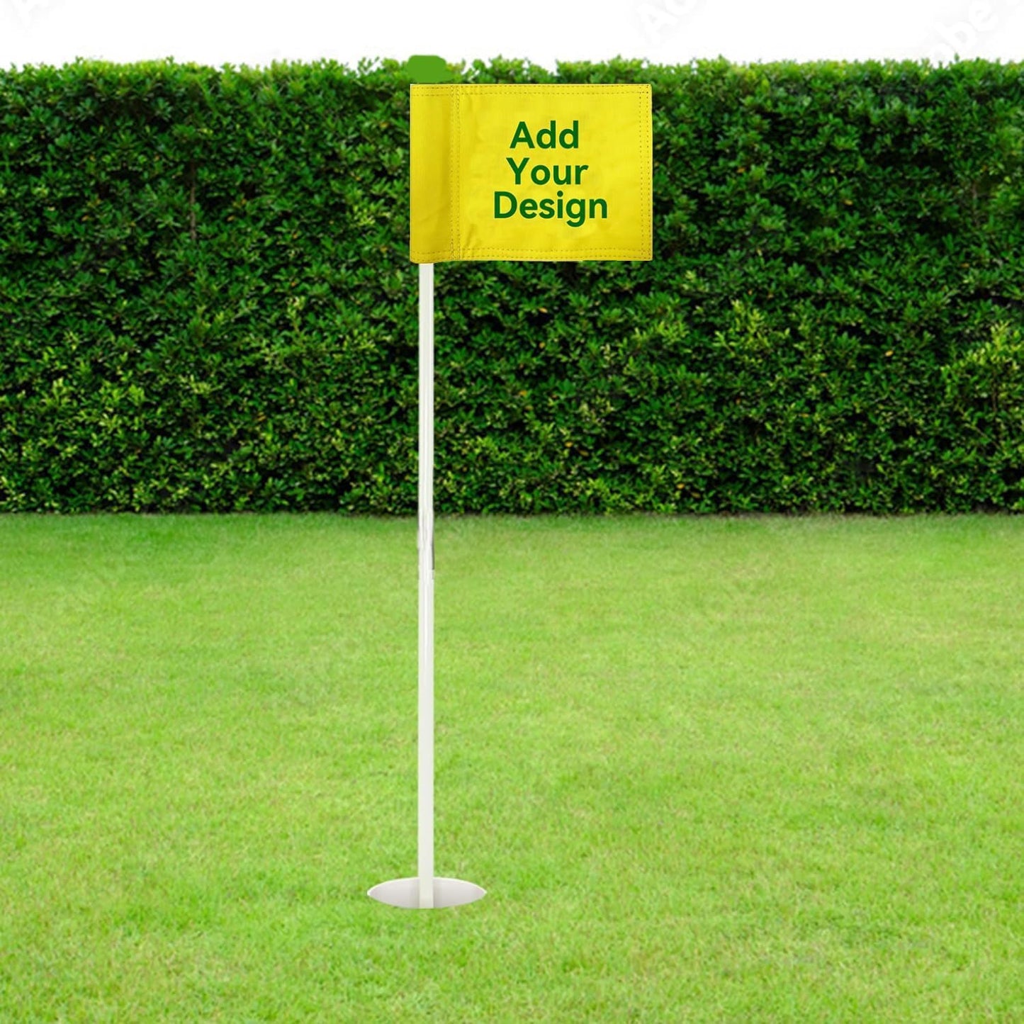 Custom Golf Flags Personalized Mini Pin Flag with Tube Inset Double Sided Flag for Backyard Garden-6x8inch