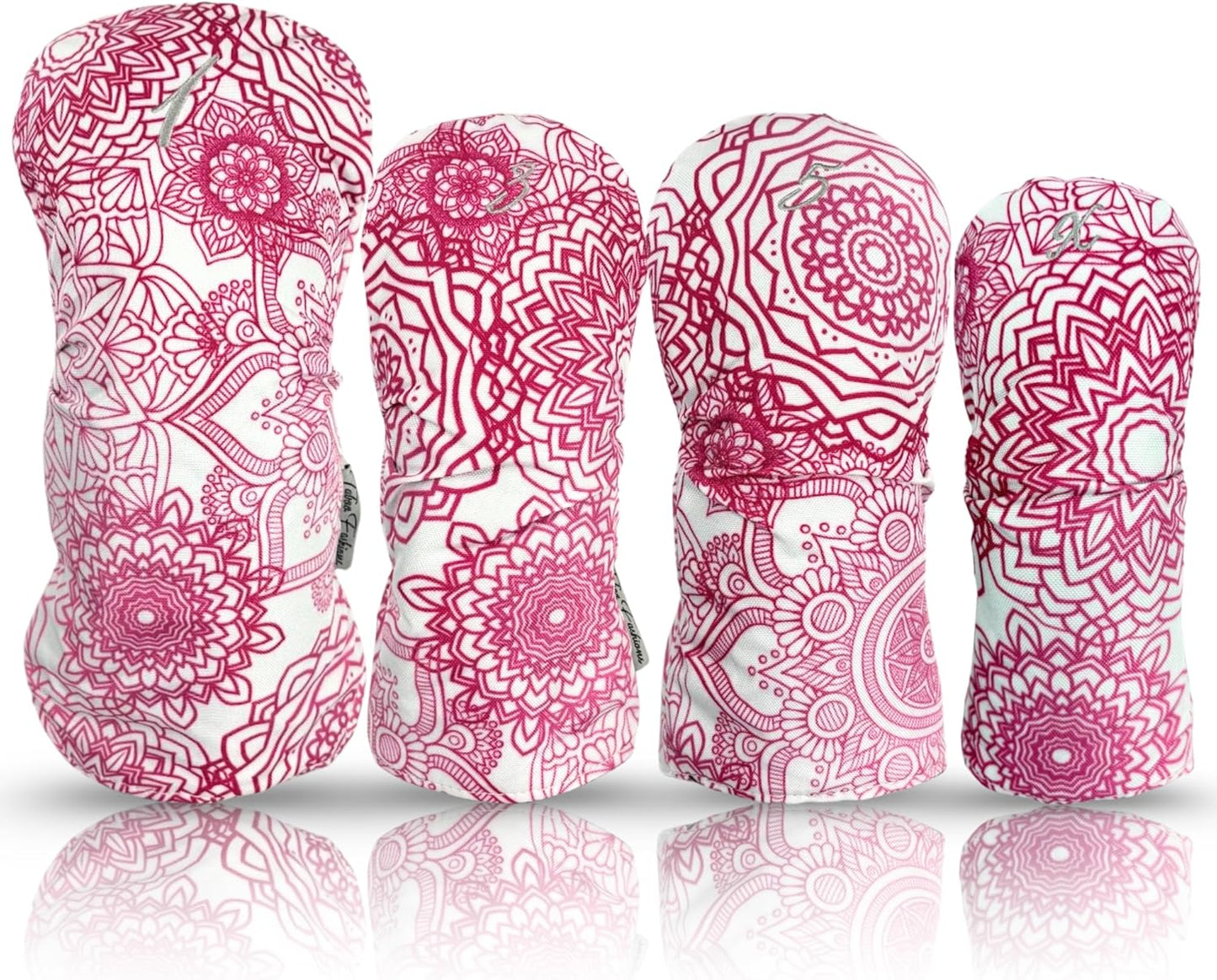 Taboo Fashions Resort Collection Golf Club Covers for Women - Numbered Golf Headcovers Set for Driver, Fairway and Hybrid Clubs - Weather Resistant, Pack of 4