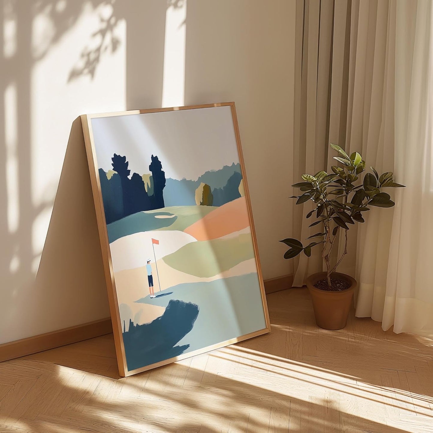 Golf Impressionist Art Print Posters - Premium Giclee Fine Art Prints - Sporty and Sophisticated Home Decor Posters, Golfer Art Prints for Home and Office Decor - Vintage Aesthetic, Ready to Frame