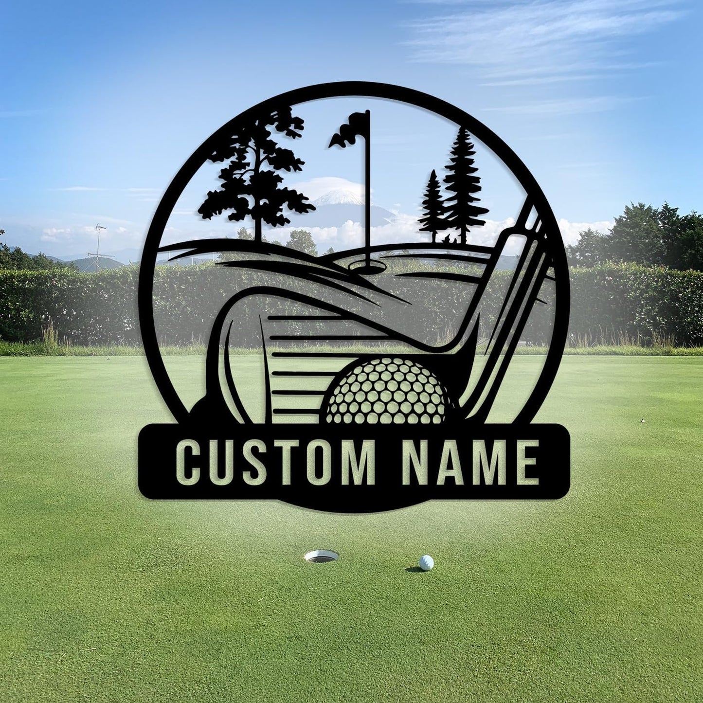 Custom Golf Metal Signs, Personalized Signage Wall Art Decor, Golfer Name Signs, Golf Metal Home Decor, Golf Club Signs (Style-6)