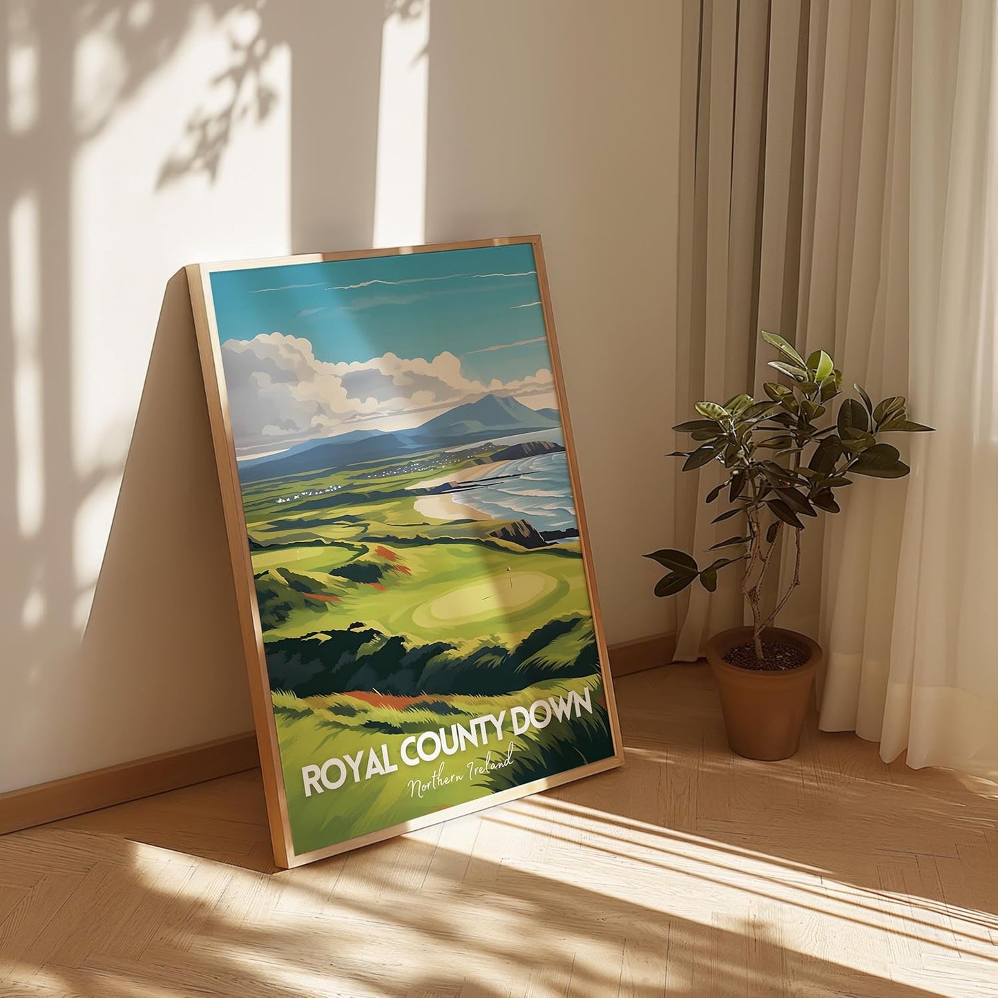 Golf Course Premium Giclee Fine Art Prints - Augusta, Pebble Beach, Pinehurst, Golf Course Posters, Golf Wall Art, Aesthetic Poster for Home Office Decor, Ready to Frame