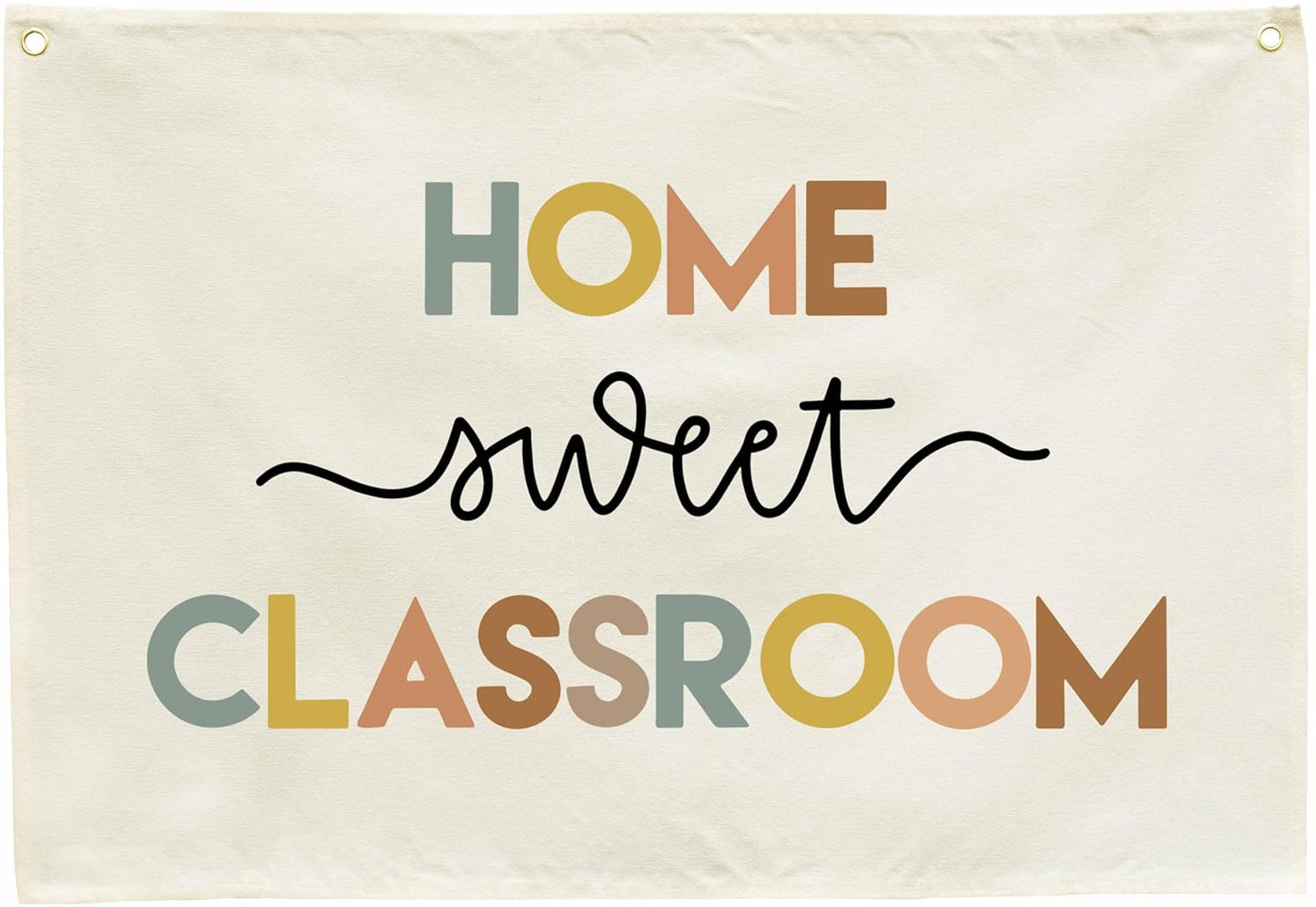 Classroom Wall Decor Poster-Nursery Decor -Teacher Appreciation Gift-Teacher's Day Gift-Door Sign-Hanging Rectangle Banner Flag Wall Decor-Home Sweet Classroom-Christmas Gift-28.5"L×20"W