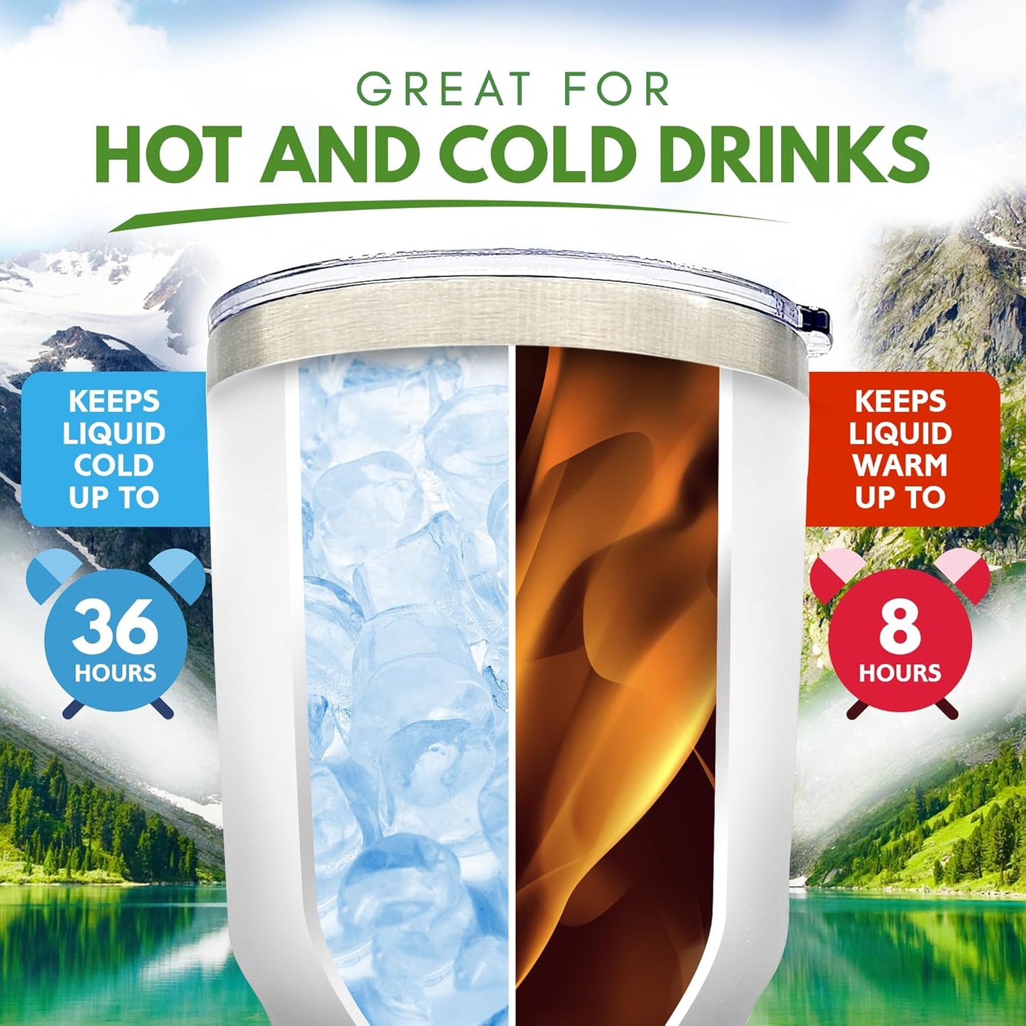 Premium 30 oz Rather Be Golfing White Tumbler with Slider Lid - Insulated Stainless Steel Tumbler, Golf Gifts for Men & Women, Keeps Drinks Hot or Cold, Perfect for Golf Lovers & Souvenir Collectors