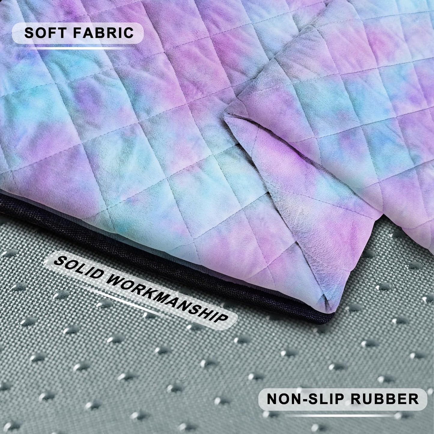 YOKYHOM Golf Cart Seat Covers, Golf Cart Seat Blanket, Bright and Unique Colors, Soft and Comfortable, Suitable for EZGO, Yamaha, Club Car and Other Two-Seat Golf Carts, 51" x 30", Blue Purple