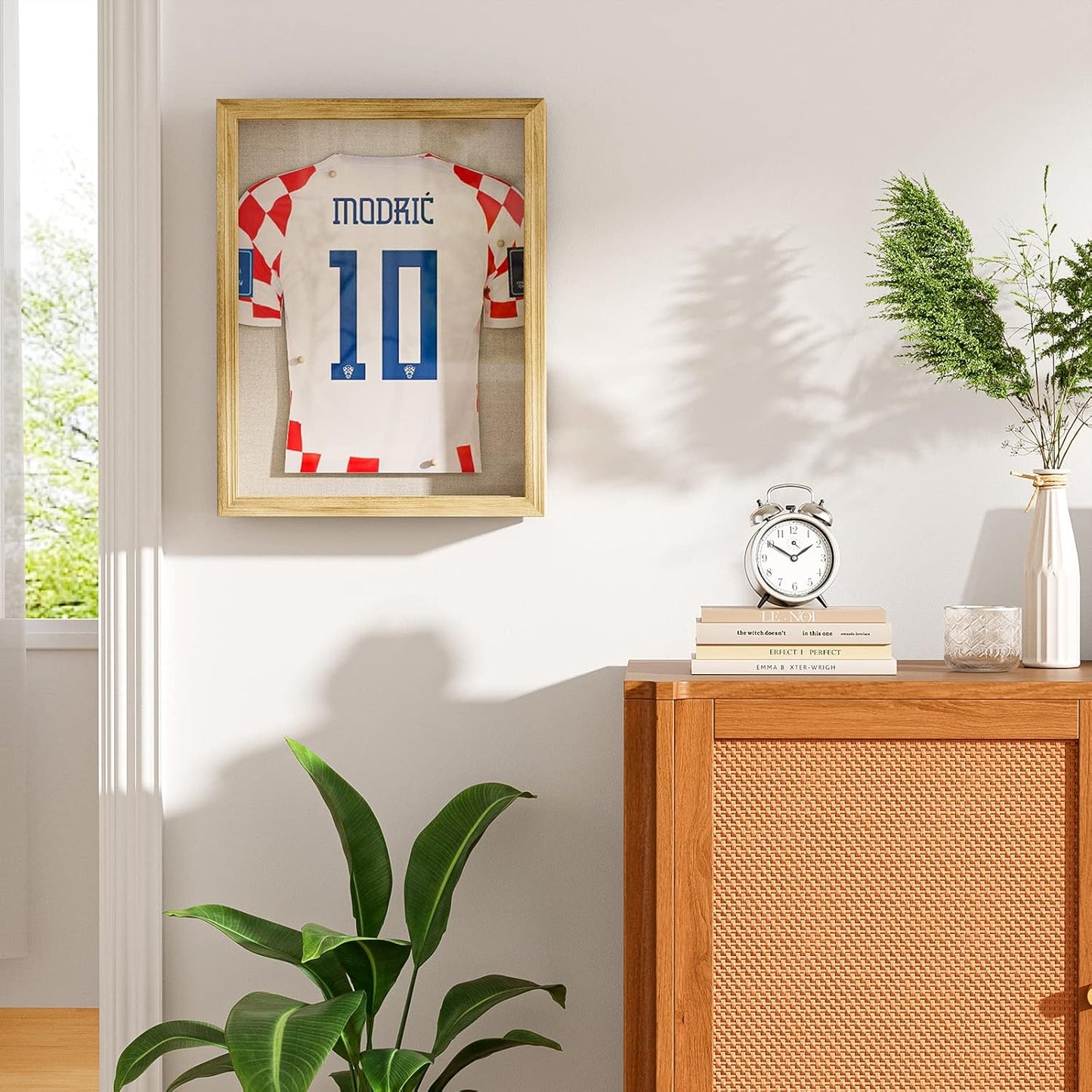 Love-KANKEI Shadow Box Frame 13x16.5 inch, Large Shadow Box Display Case with Linen Back Memorabilia Awards Medals Photos Gift Memory Box Carbonized Black