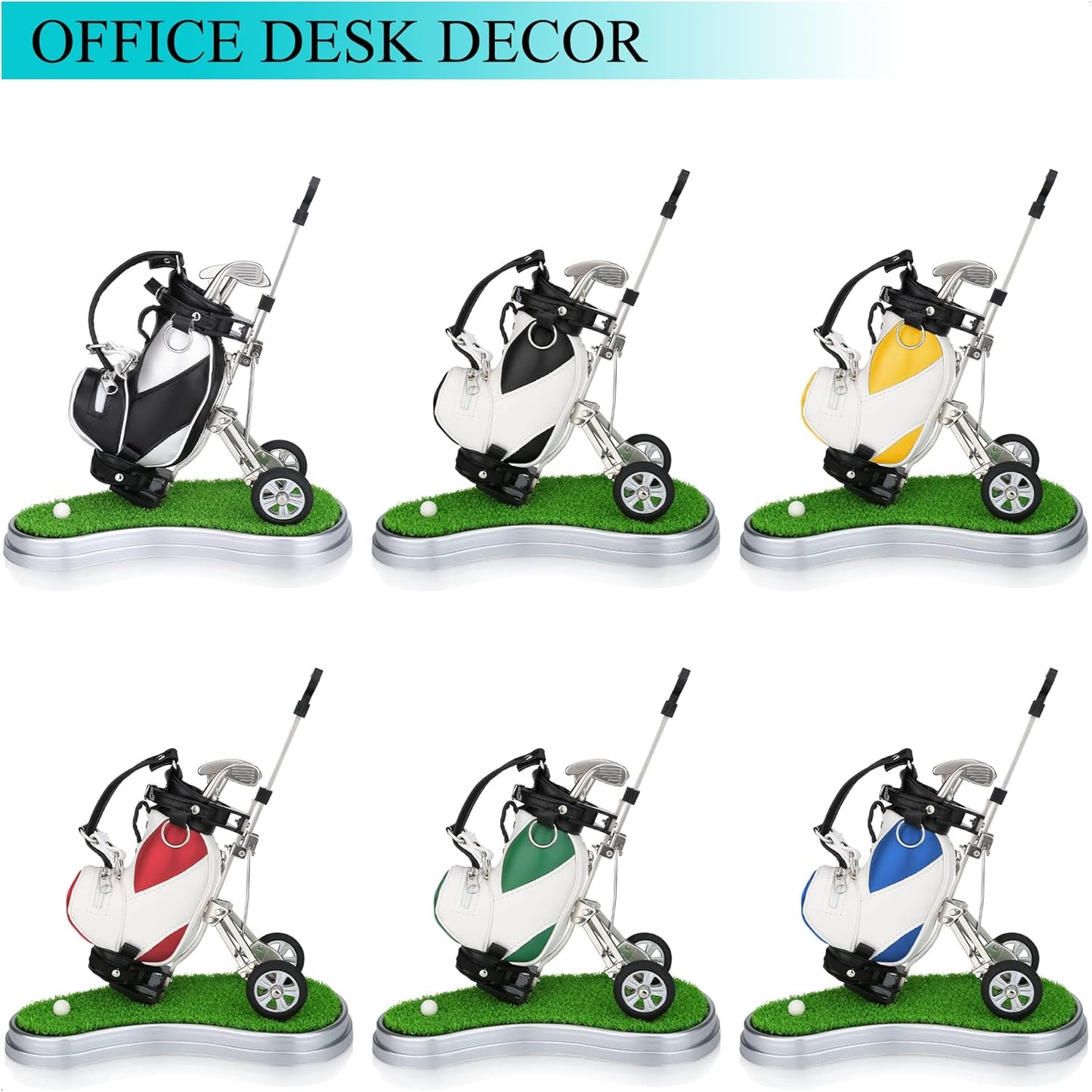 Golf Pen Holder Office Desk Decor Cool Unique Gift - Best Choice for Golf Love