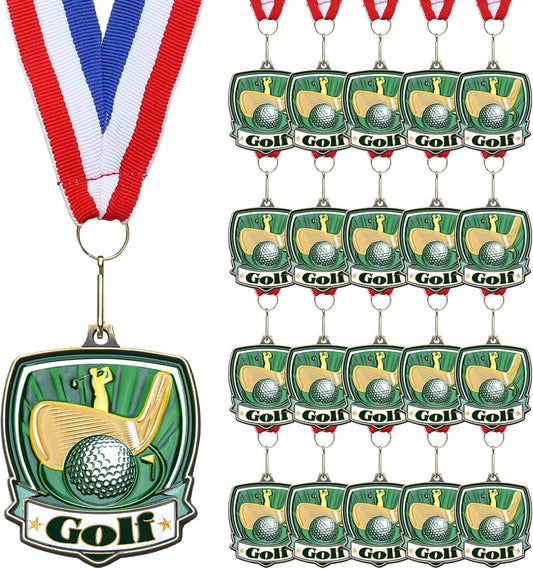 10/20 /30/40 Pcs Award Medals Bulk Sports Medals with Neck Ribbons 2.4 Inch Winner Award Trophy Prize Gift for Sports Themed Party Favors Tournaments School Match