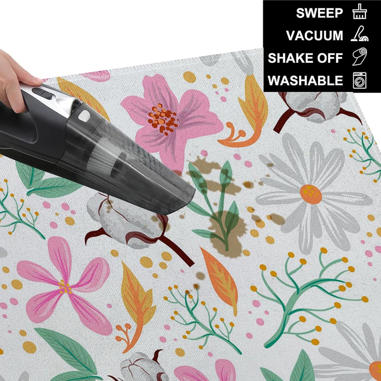 Gothic Book Indoor Door Mat,Vintage Books and Skull Floor Doormat,17x29.5in,Non Woven Non Slip Rubber Backing Goth Rug for Porch Insider,Bedroom,Halloween Party,Doormats Gifts,Rv Camper Decor