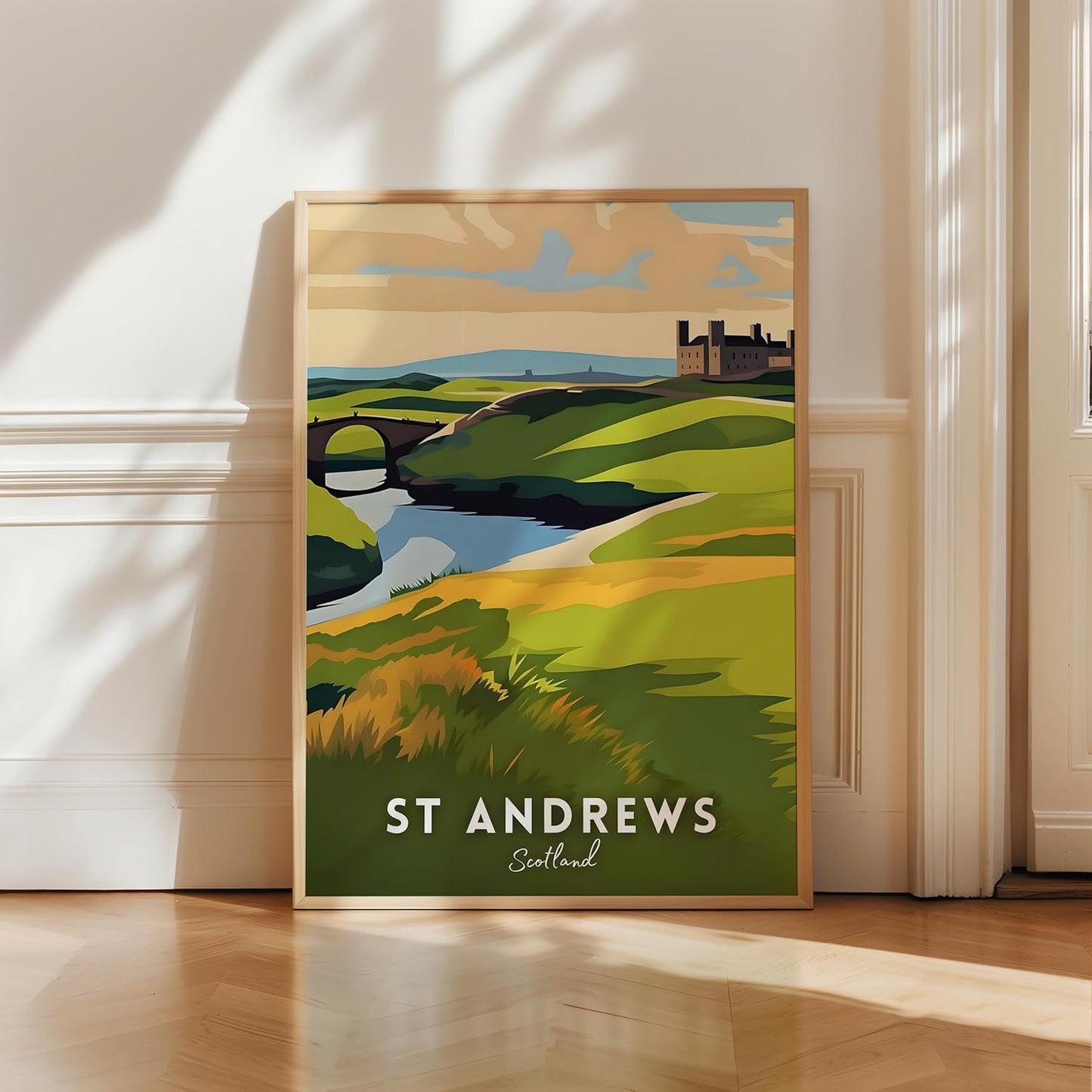 Golf Course Premium Giclee Fine Art Prints - Augusta, Pebble Beach, Pinehurst, Golf Course Posters, Golf Wall Art, Aesthetic Poster for Home Office Decor, Ready to Frame