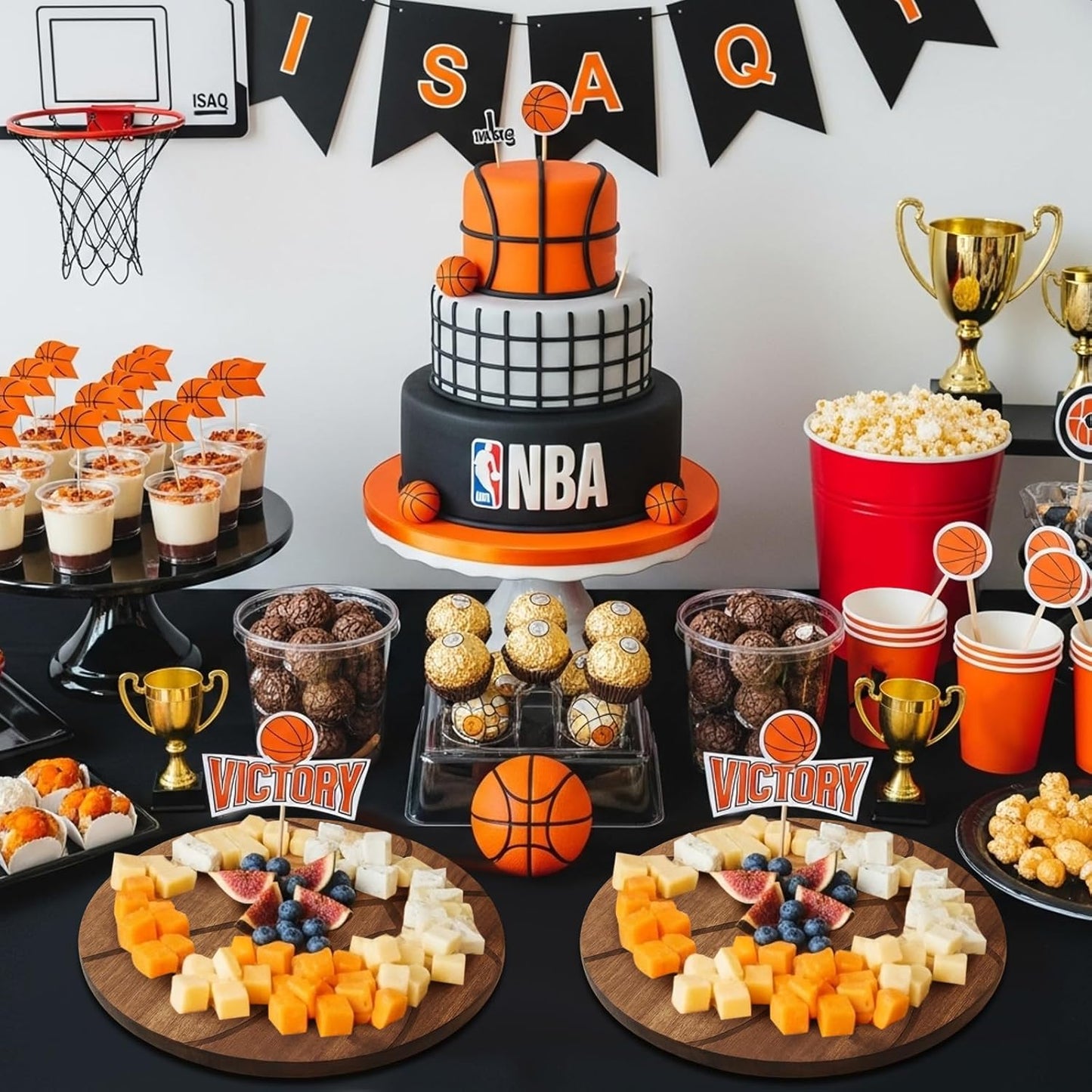 Basketball Cheese Board Gift Set Party Favor Prizes Charcuterie Wood Board with Knives and Box Father Day Gift for Dad Grandpa Party Tournament Game (Acacia Wood, Basketball)