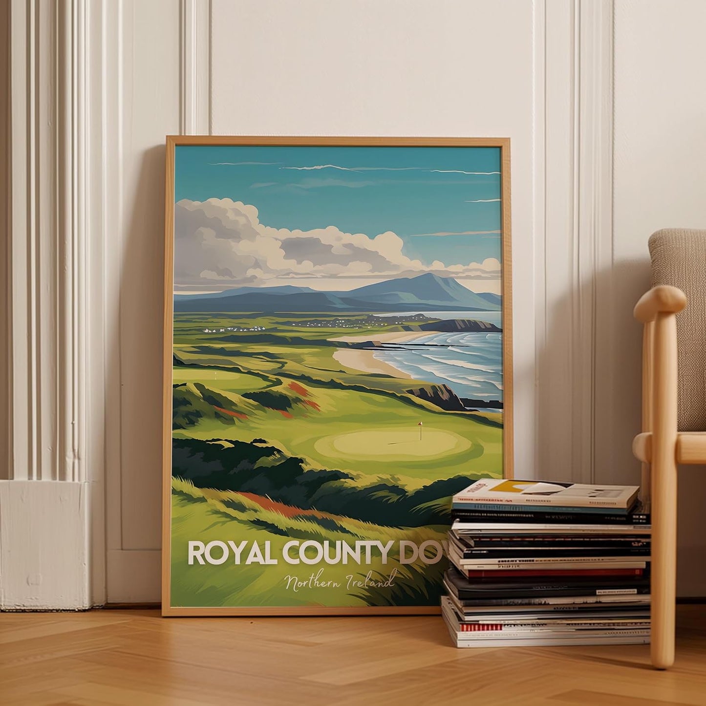 Golf Course Premium Giclee Fine Art Prints - Augusta, Pebble Beach, Pinehurst, Golf Course Posters, Golf Wall Art, Aesthetic Poster for Home Office Decor, Ready to Frame