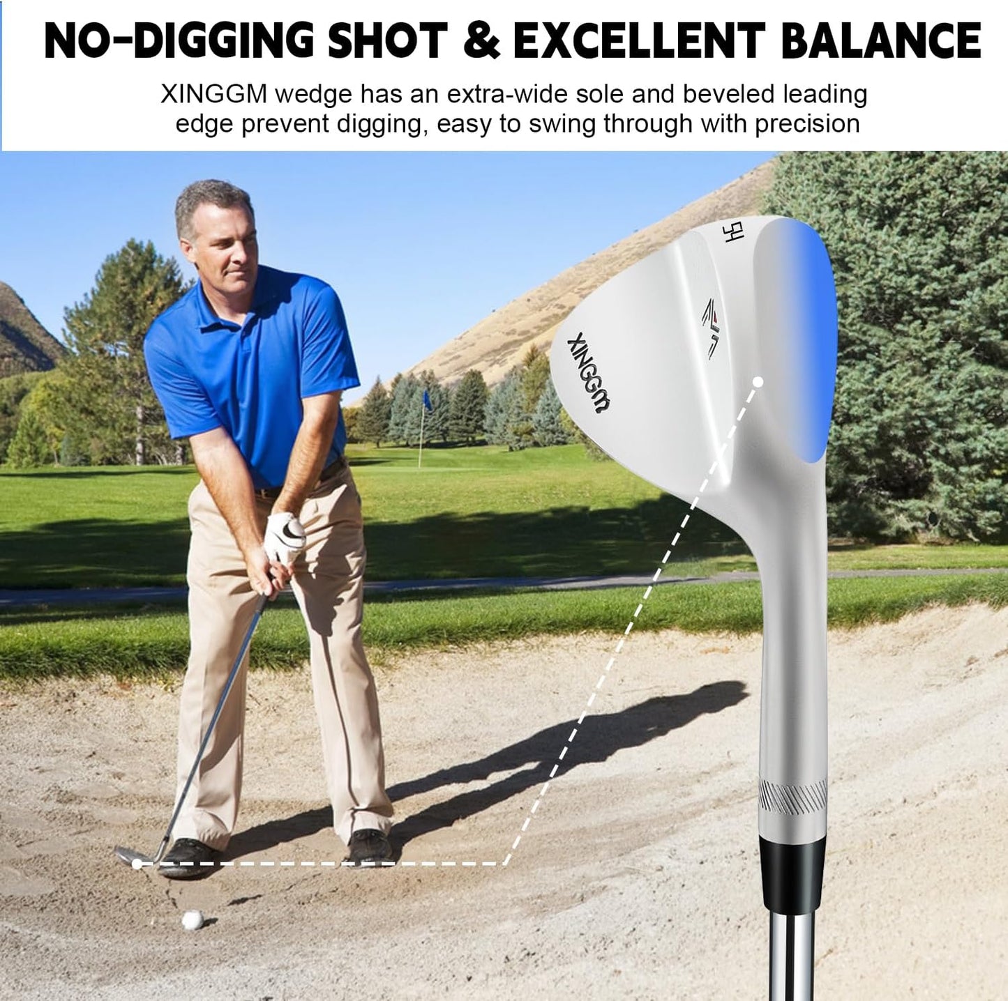 Forged Golf Wedge Set for Men or Individual 48/50/52/54/56/58/60/68/70/72 Degree RH Gap Wedge Sand Wedge Easily Escape from Bunker,Milled Face for More Spin