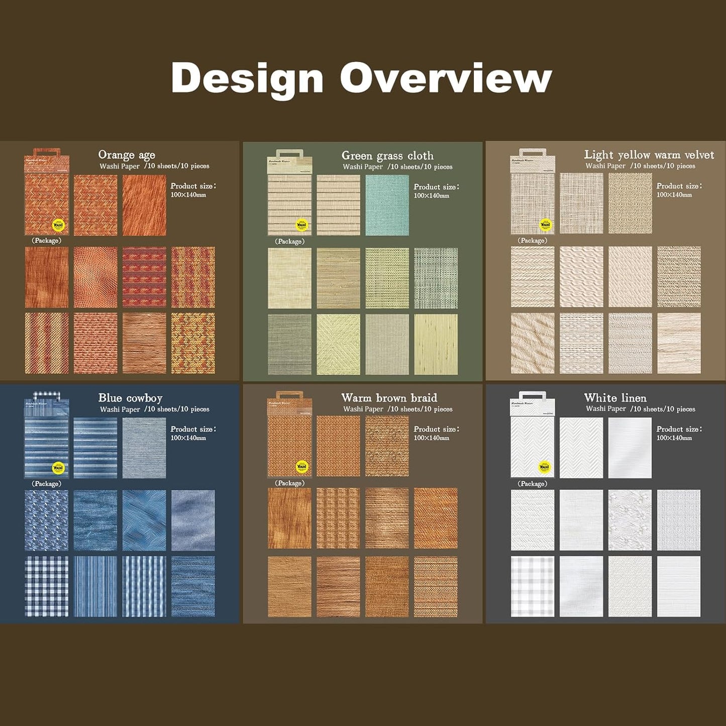 Fabric-Style Washi Sticker Set, 60PCS Vintage Ephemera for Scrapbooking, Journaling, DIY Crafts and Planner Supplies