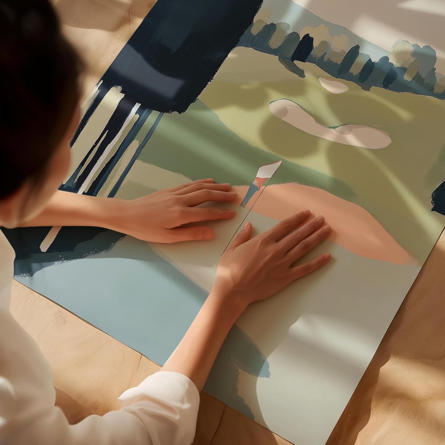 Golf Impressionist Art Print Posters - Premium Giclee Fine Art Prints - Sporty and Sophisticated Home Decor Posters, Golfer Art Prints for Home and Office Decor - Vintage Aesthetic, Ready to Frame