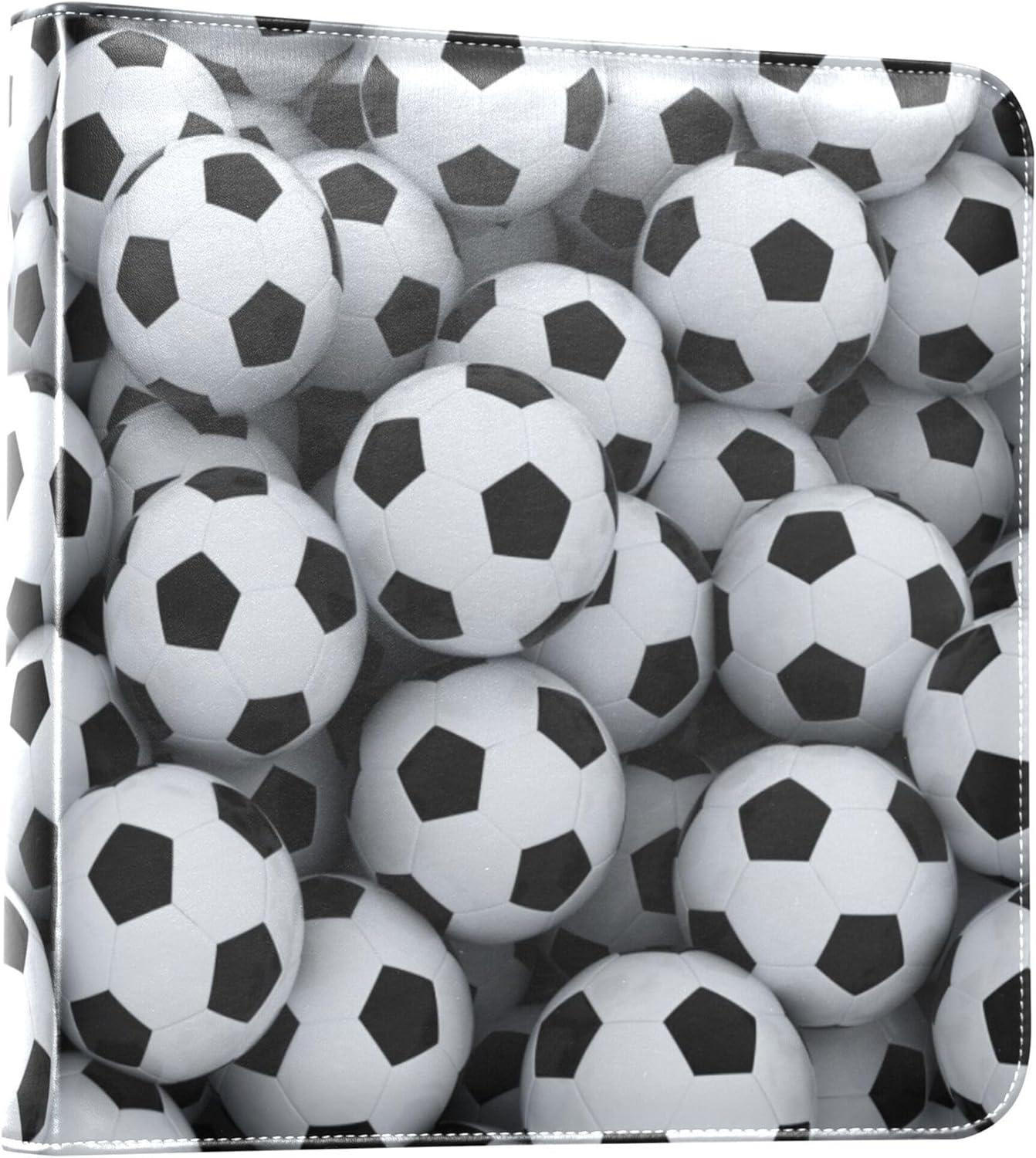 Fisyme 3d Soccer Balls Photo Album Self Adhesive DIY Scrapbook Album for 2x3 4x6 5x7 6x8 Picture 20 Pages Memory Book for Family Wedding