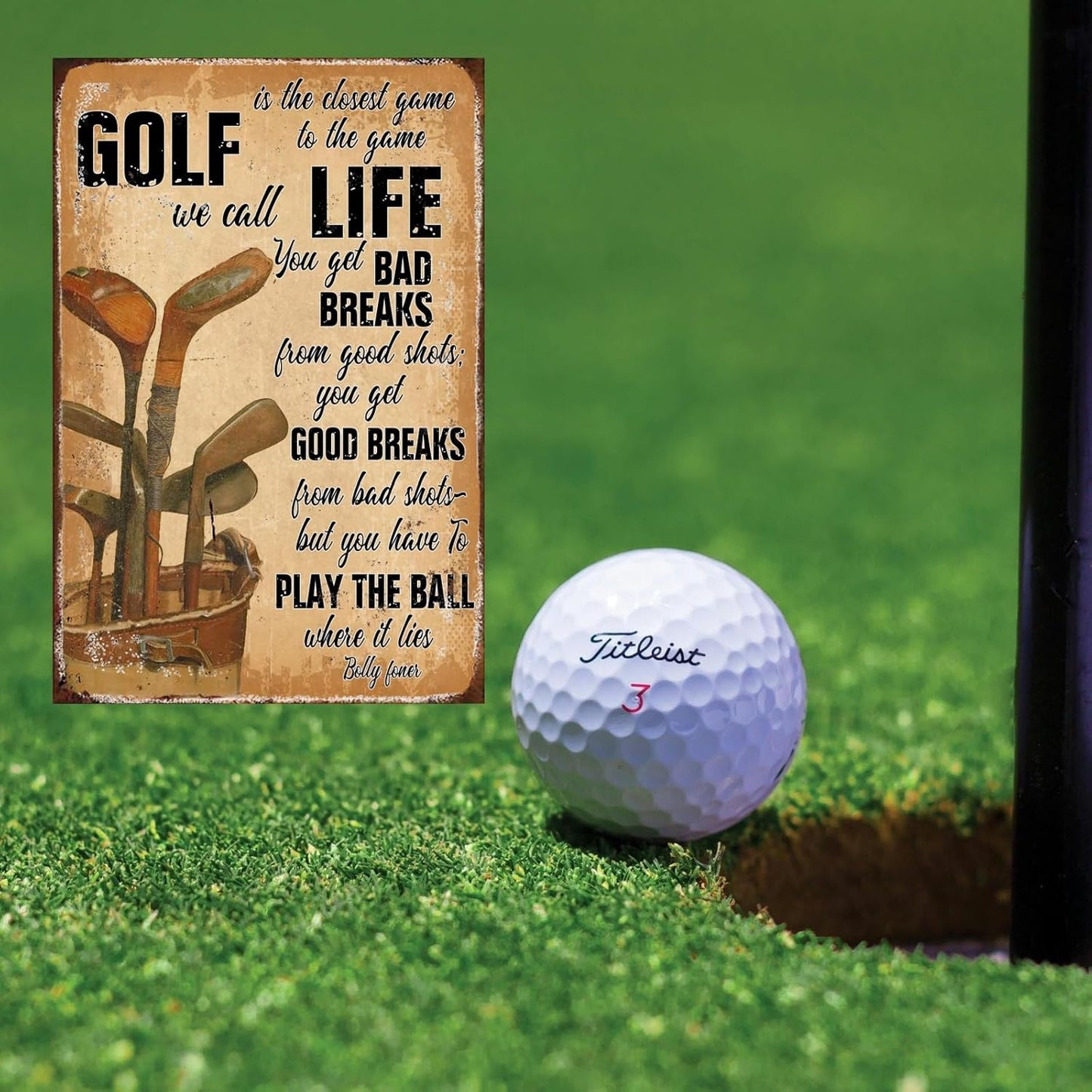 Golf Decor Signs Wall Art Golf Life Metal Tin Sign Vintage Golf Poster Golf Decoration For Home Man Cave Decor Golf Office Decoration Outdoor Indoor 8x12 Inch