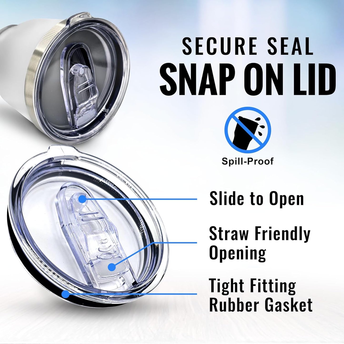 Premium 30 oz Rather Be Golfing White Tumbler with Slider Lid - Insulated Stainless Steel Tumbler, Golf Gifts for Men & Women, Keeps Drinks Hot or Cold, Perfect for Golf Lovers & Souvenir Collectors