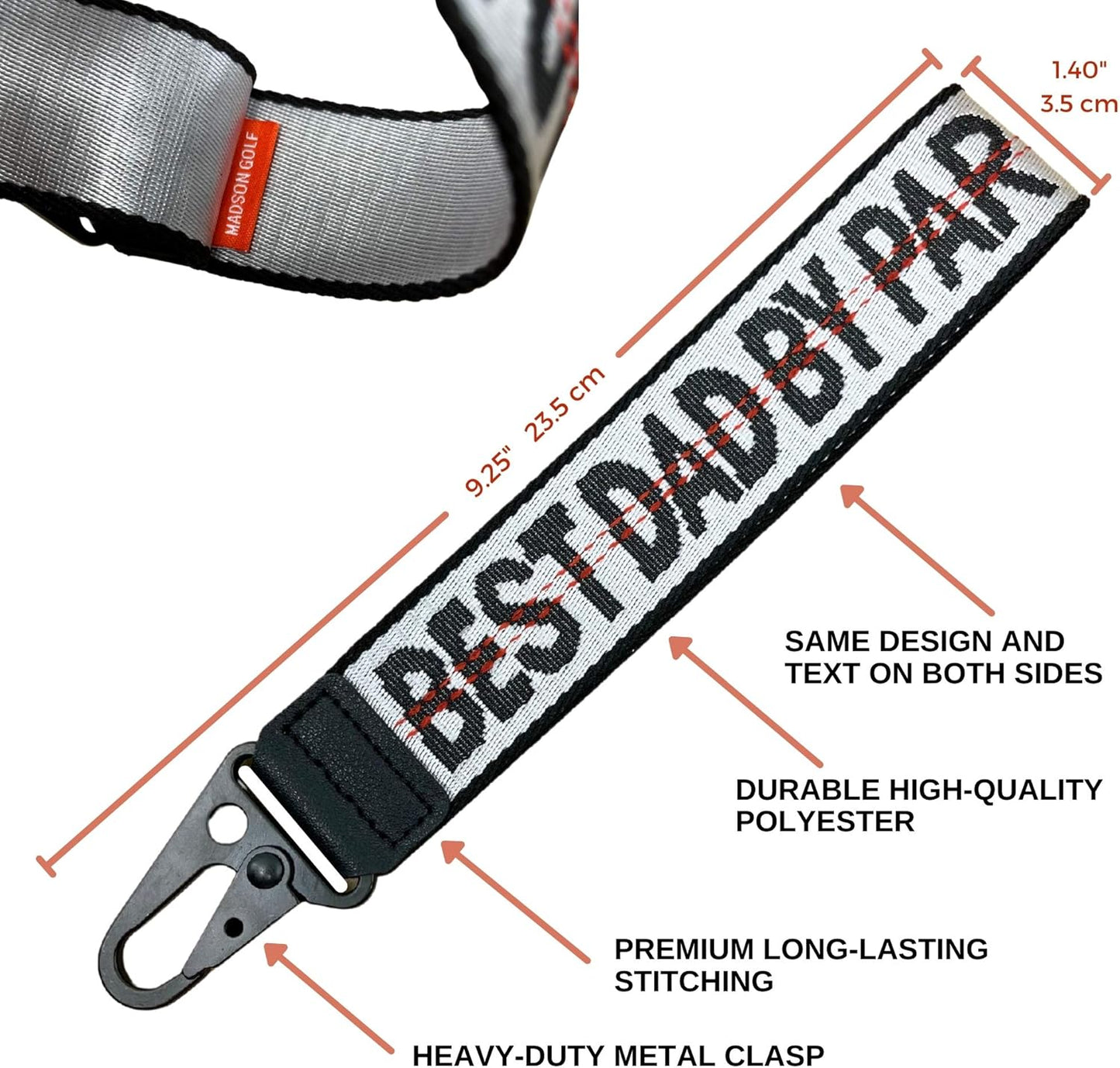 Golf Keys Lanyard & Suitcase Travel Bag Tags Identifier, Great Gifts for Golfer