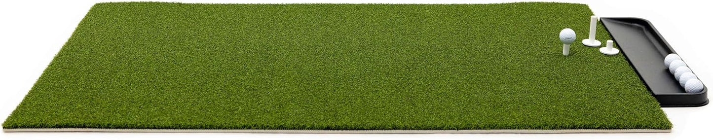 Dura-Pro Premium Turf Indoor/Outdoor Golf Mat. Bonus Tray + 3 Tees