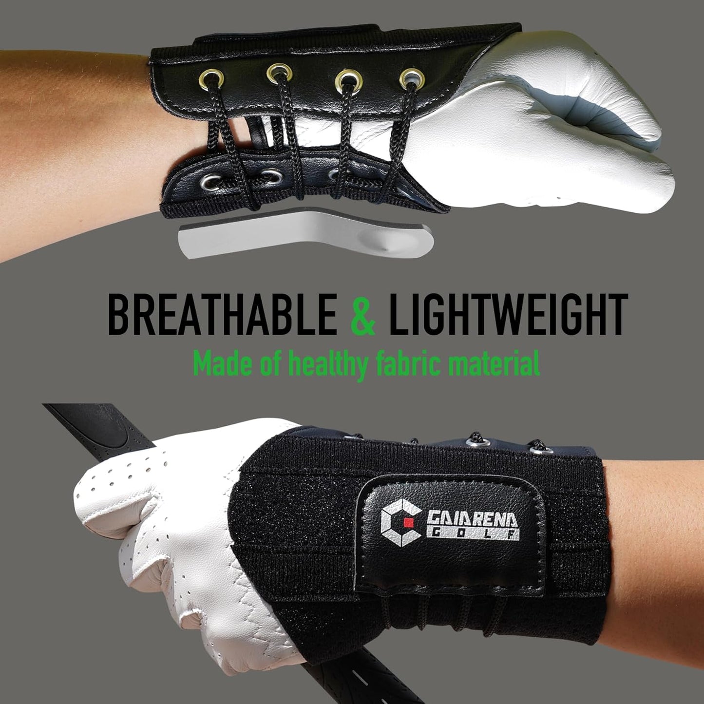 GAIARENA Golf Wrist Brace Wrist Hinge Swing Aid, Efficient Golf Swing Training Equipment to Correct Wrist’s Angle & Develop Muscle Memory for Beginner Golfers