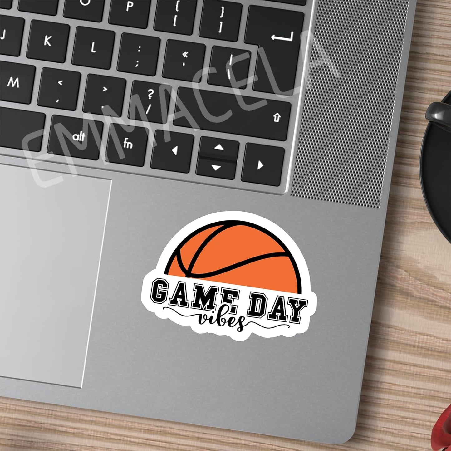 (3PCS) Basketball Stickers, Game Day Vibes - Waterproof Vinyl Decals for Players, Teams, Coaches – Sports Stickers for Tumblers, Water Bottles, Laptops – 3 x 2.2 Inch