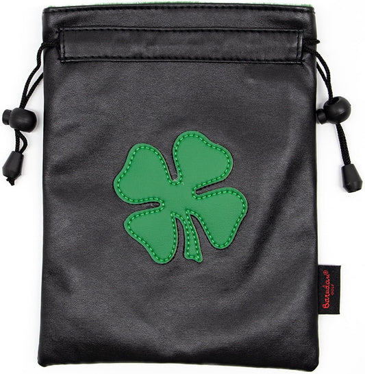 Leather Golf Tee Pouch with Drawstrings - Valuables Bag for Men & Women