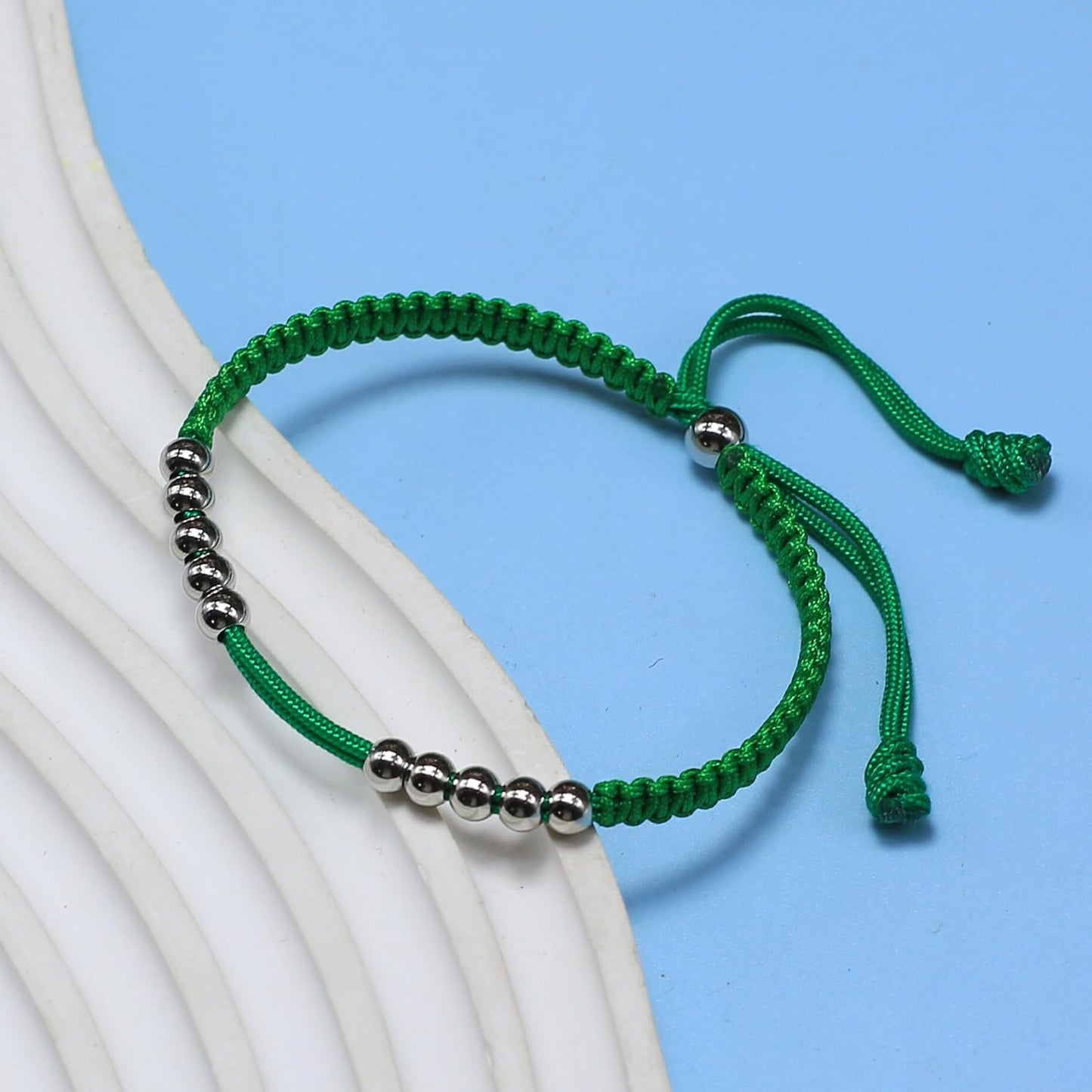 LAMIBEE Golf Stainless Steel 10 Beads Score Counter Bracelet, Golf Stroke Count Bracelet, Resizable and Easy to Adjust Golf Round Scoring Tracker, Durable and Stylish Golf Accessory