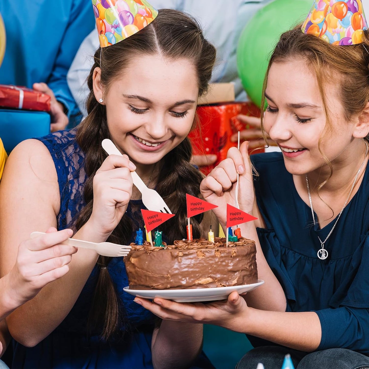 100 Pcs Red Flags Cupcake Topper Sticks, Golf Mini Flag Toothpicks Masters Party Decorations Blank Cupcake Toppers Toothpicks for Appetizers