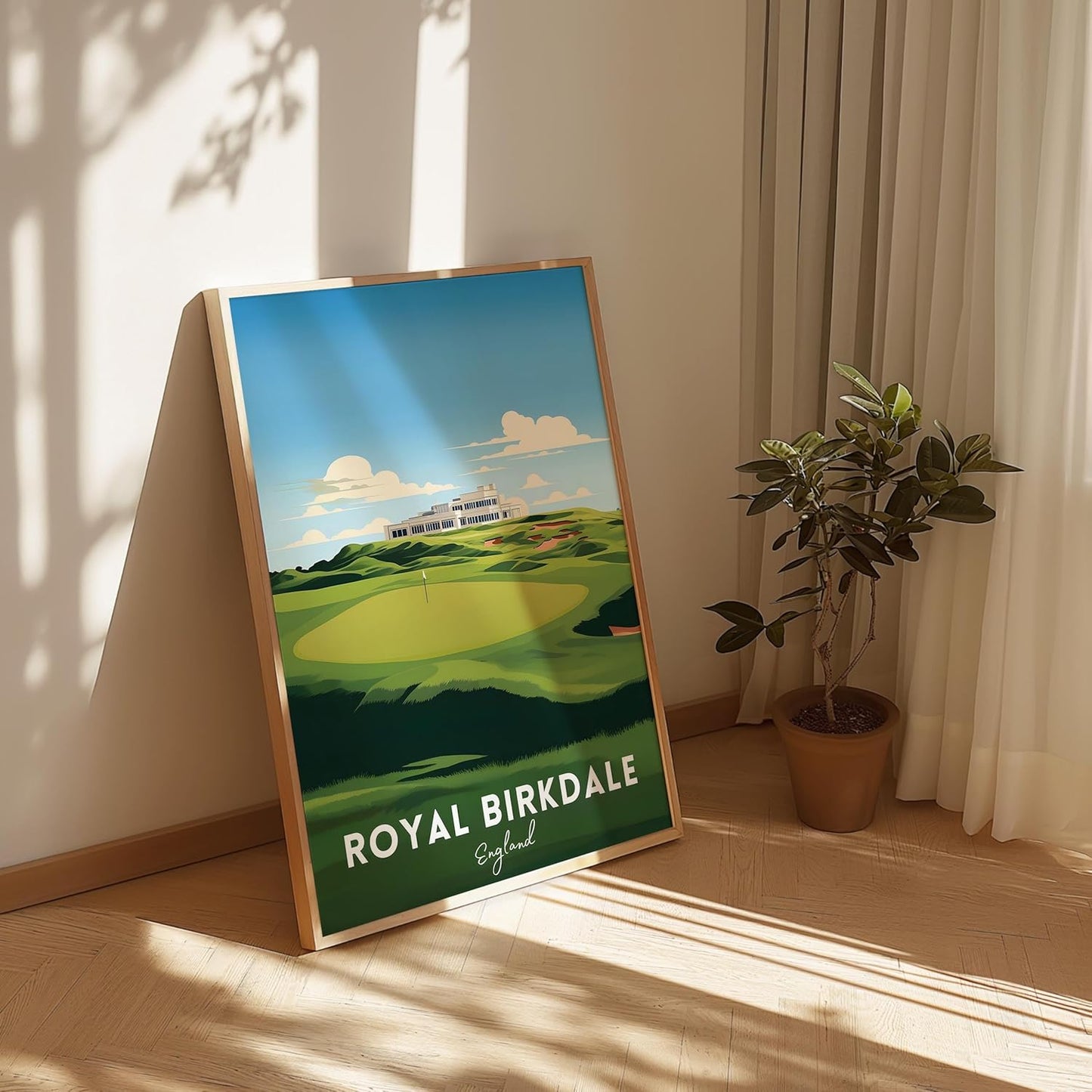 Golf Course Premium Giclee Fine Art Prints - Augusta, Pebble Beach, Pinehurst, Golf Course Posters, Golf Wall Art, Aesthetic Poster for Home Office Decor, Ready to Frame