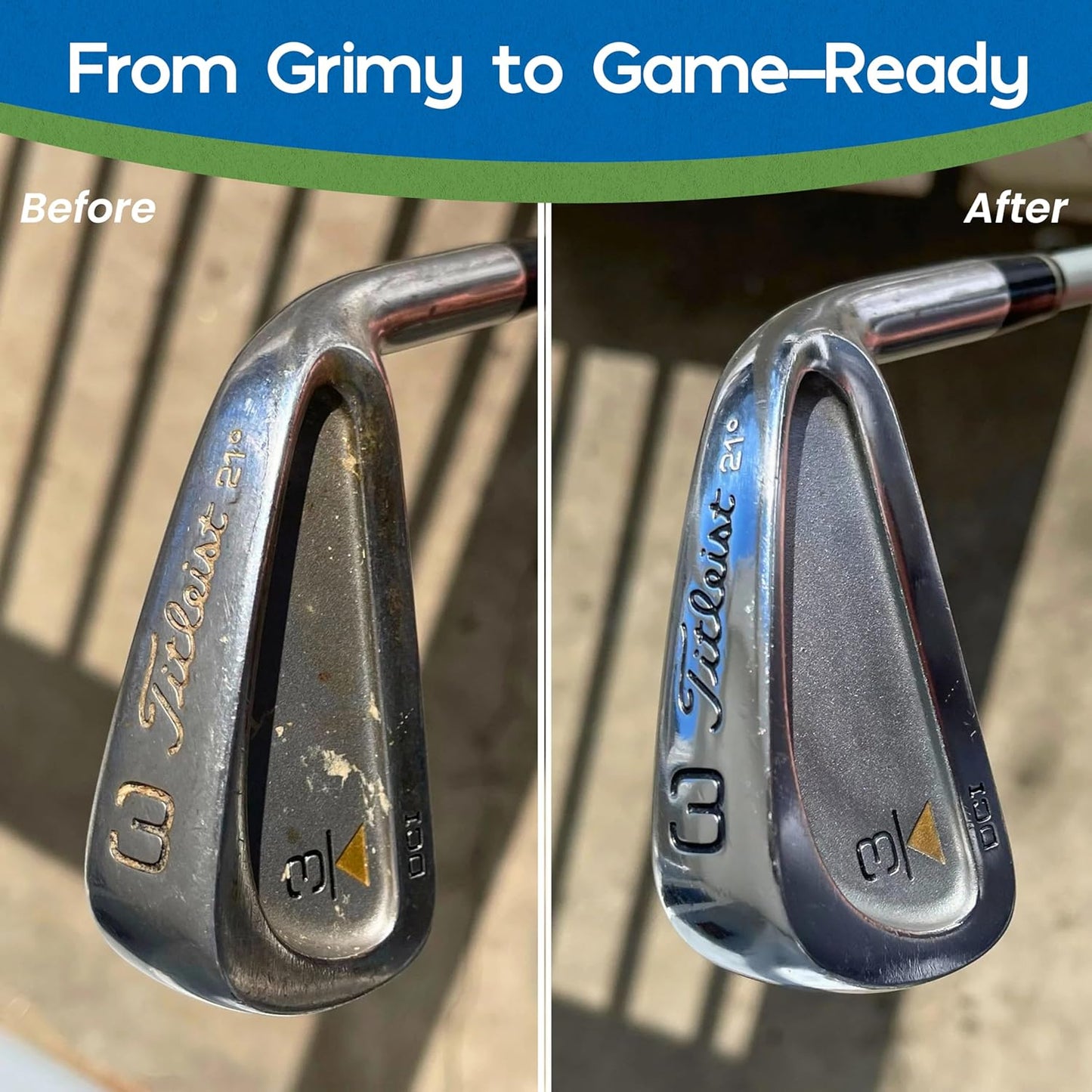 Club Doctor - Club Cleaning Solution - Golf Club Cleaner Spray - Removes Dirt from Grooves - Increase Spin and Improve Ball Flight - Clips onto Bag for Convenience - 4 oz